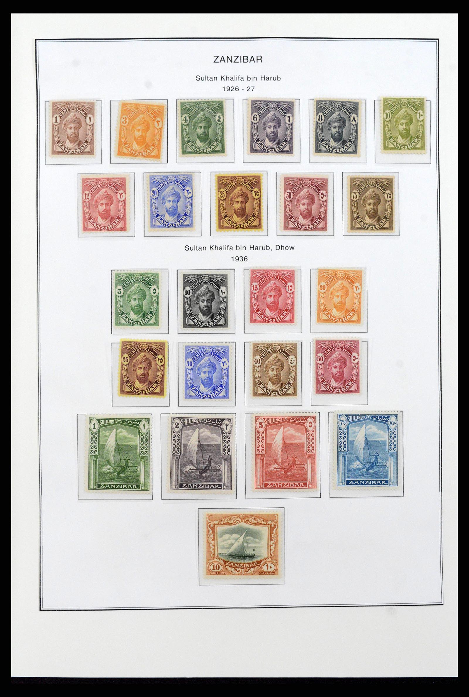 38804 0011 - Stamp collection 38804 Zanzibar 1895-1967.