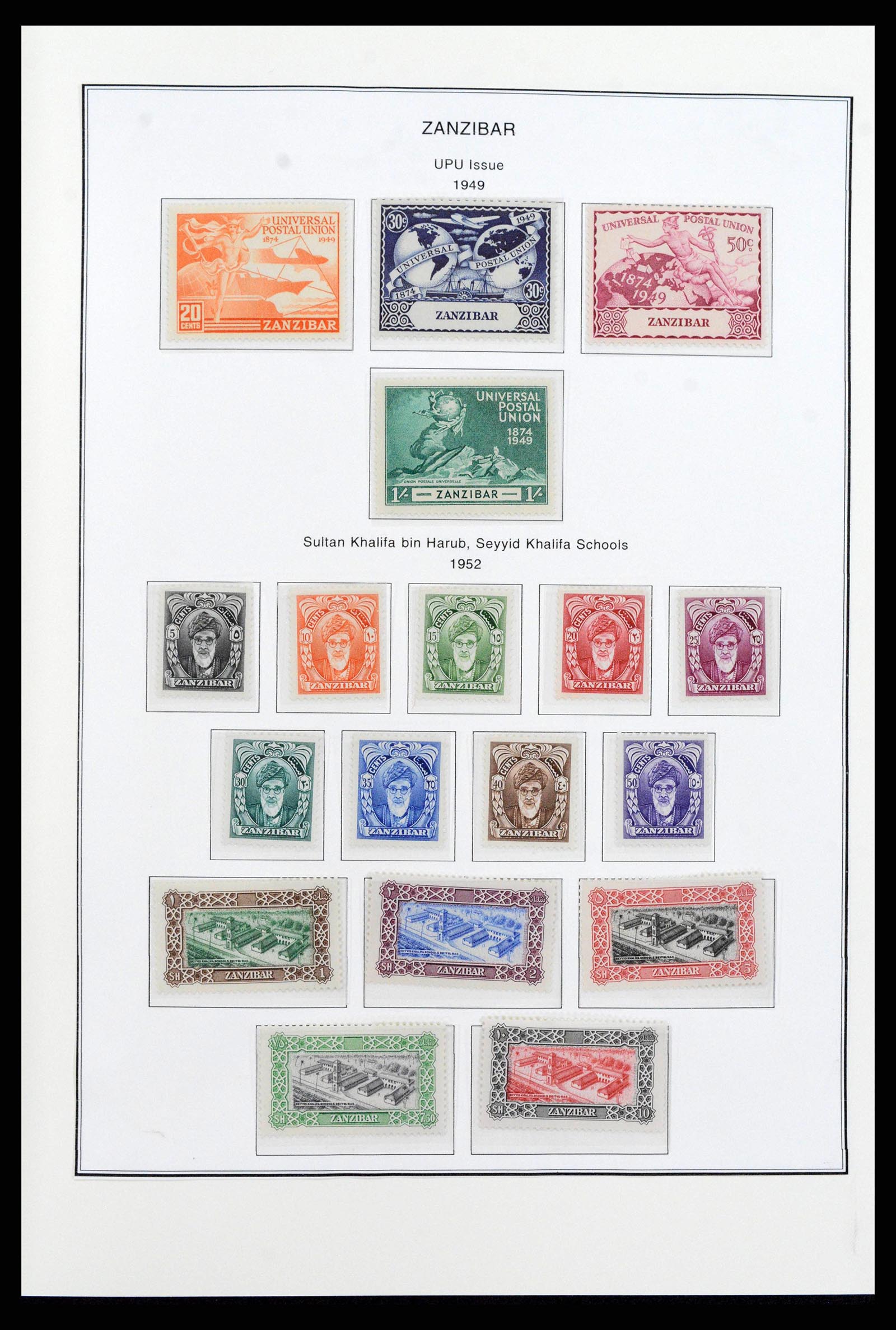 38804 0013 - Stamp collection 38804 Zanzibar 1895-1967.