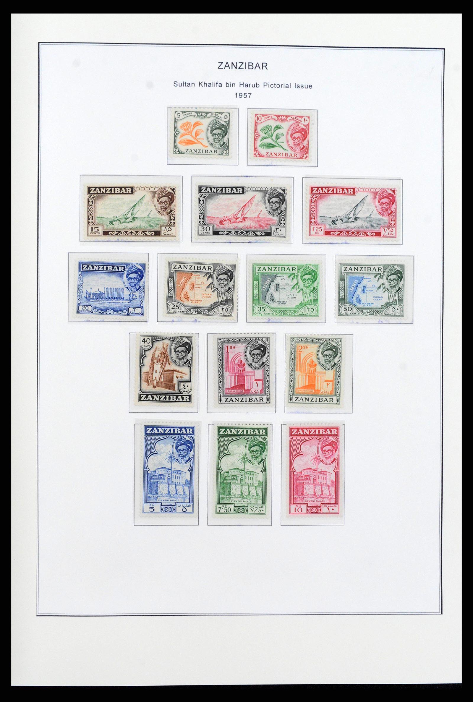 38804 0017 - Stamp collection 38804 Zanzibar 1895-1967.