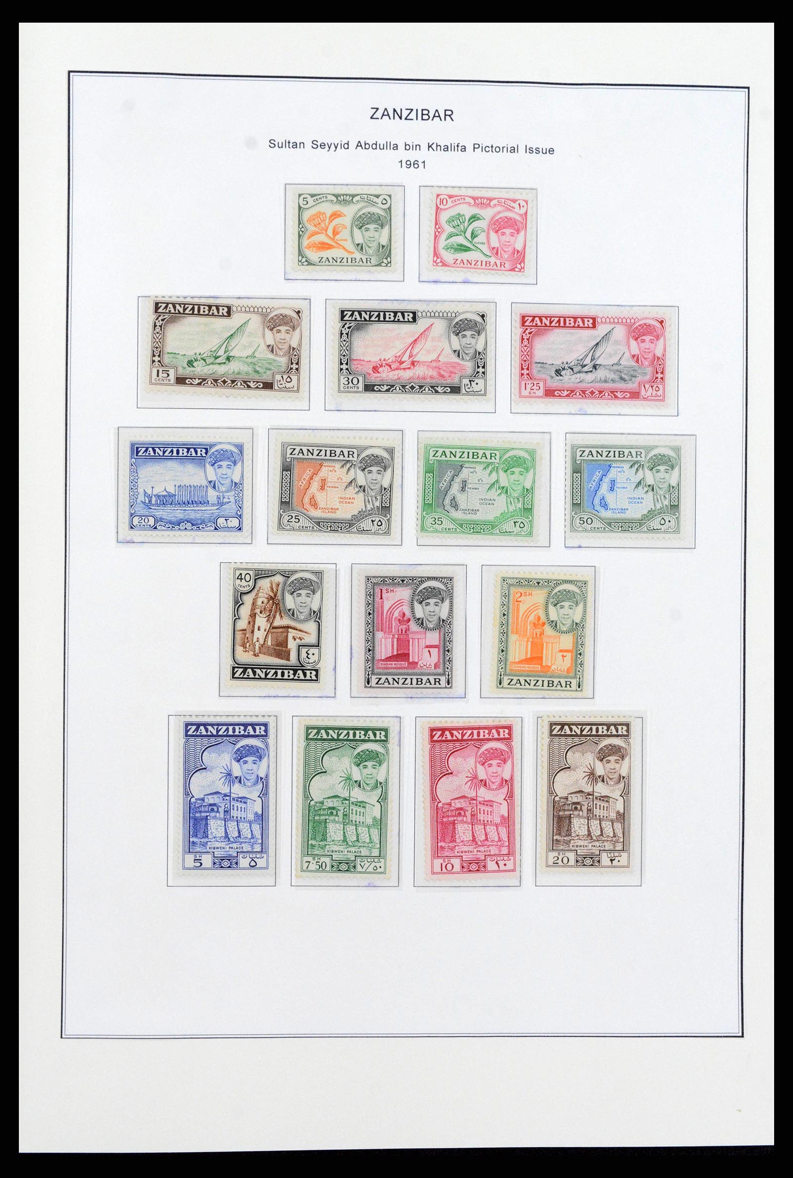 38804 0018 - Stamp collection 38804 Zanzibar 1895-1967.