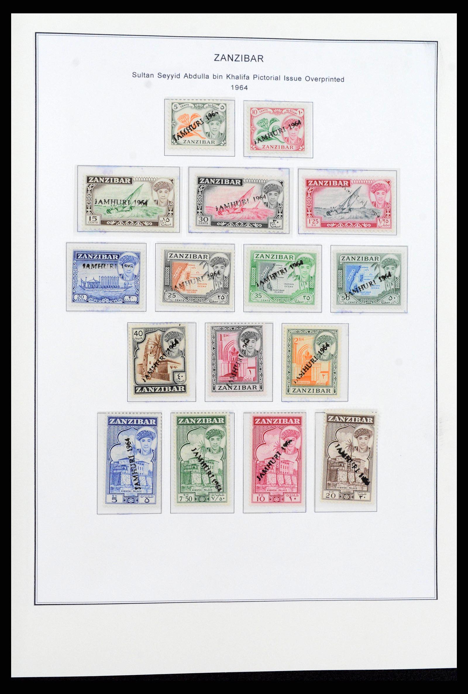 38804 0020 - Stamp collection 38804 Zanzibar 1895-1967.