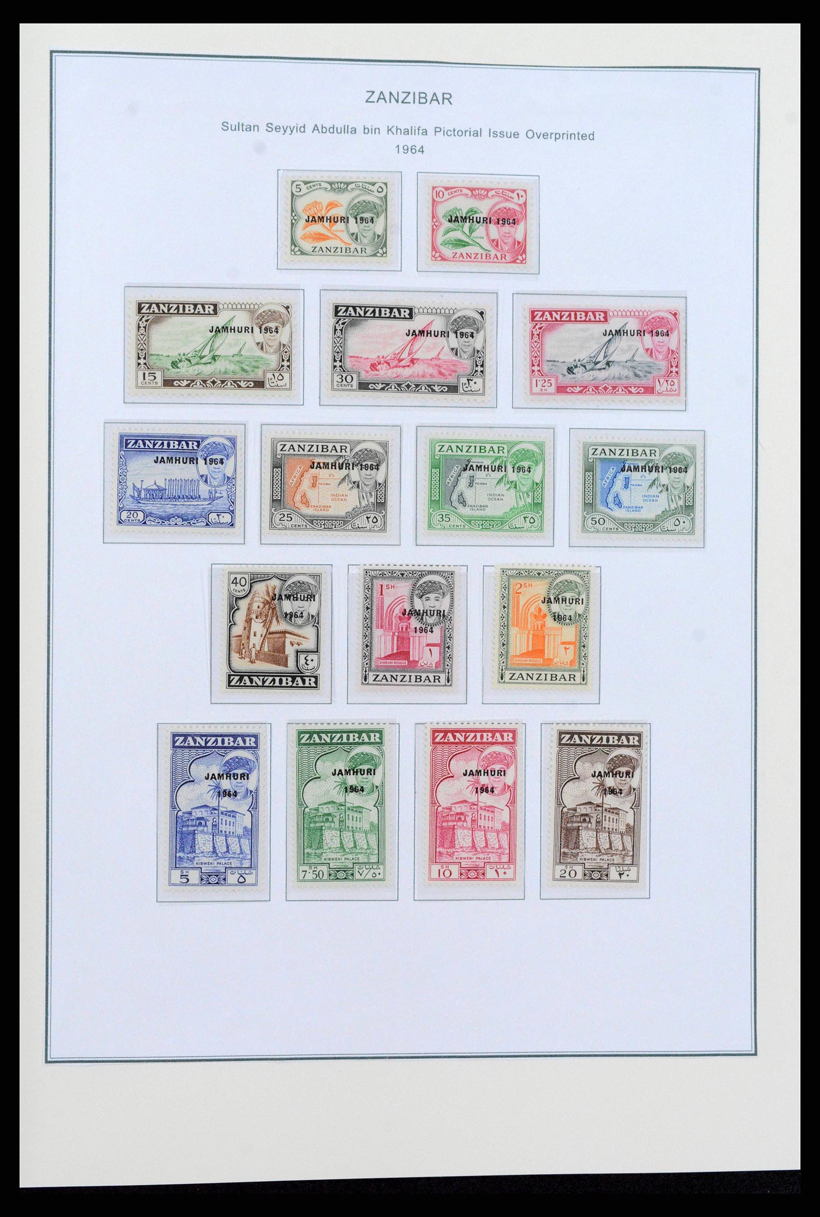 38804 0021 - Stamp collection 38804 Zanzibar 1895-1967.