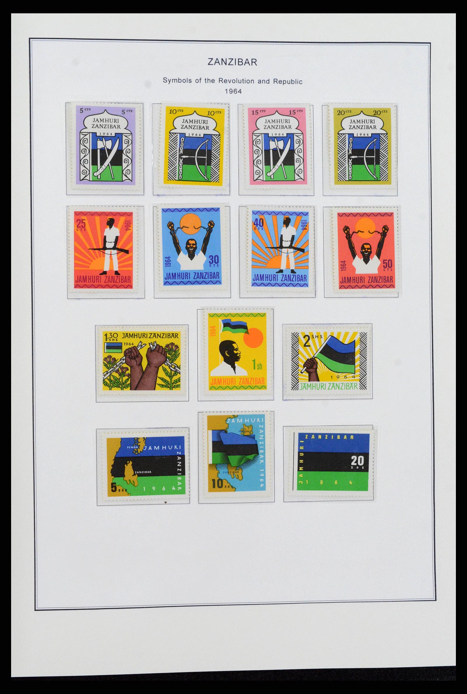 38804 0022 - Stamp collection 38804 Zanzibar 1895-1967.