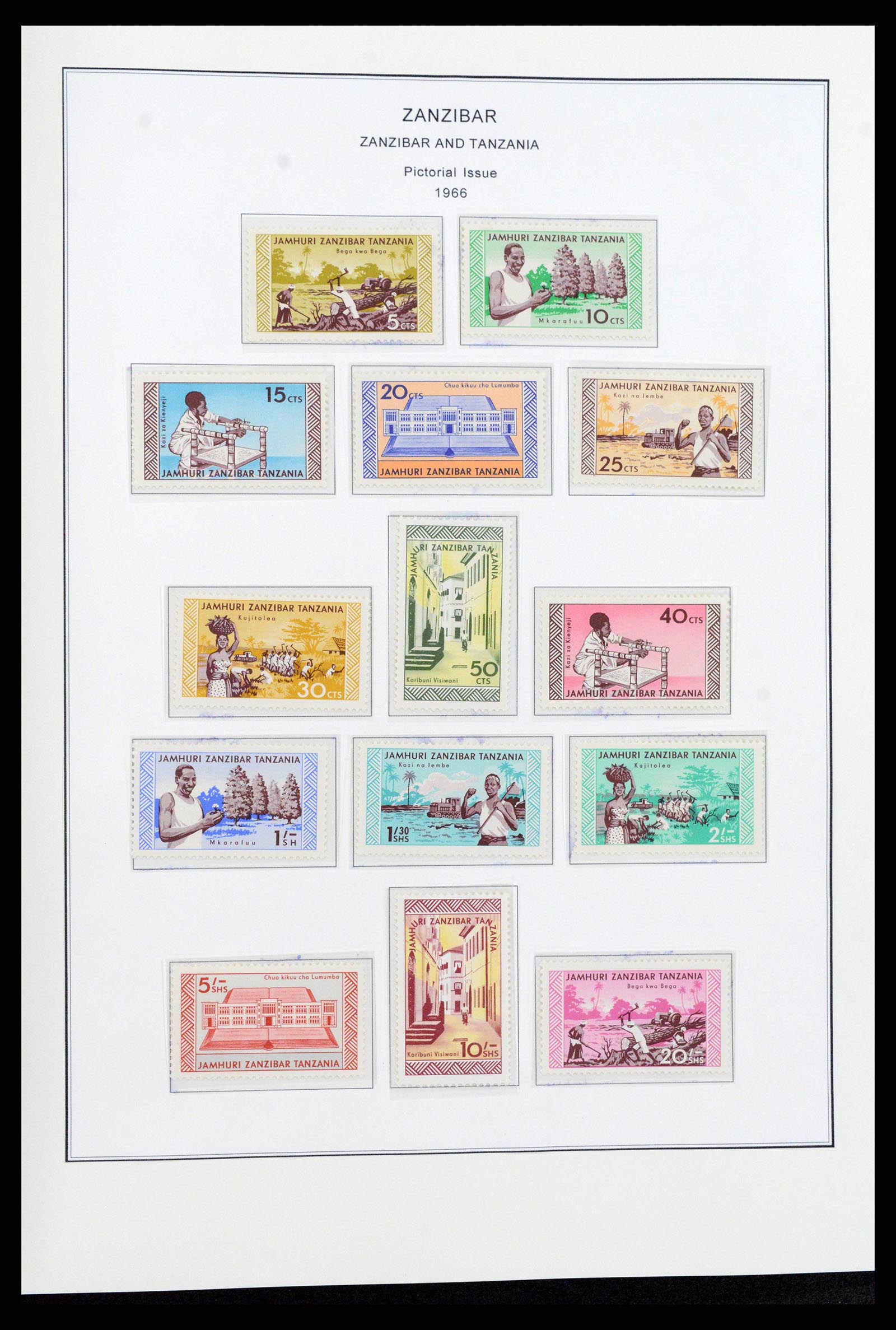 38804 0025 - Stamp collection 38804 Zanzibar 1895-1967.