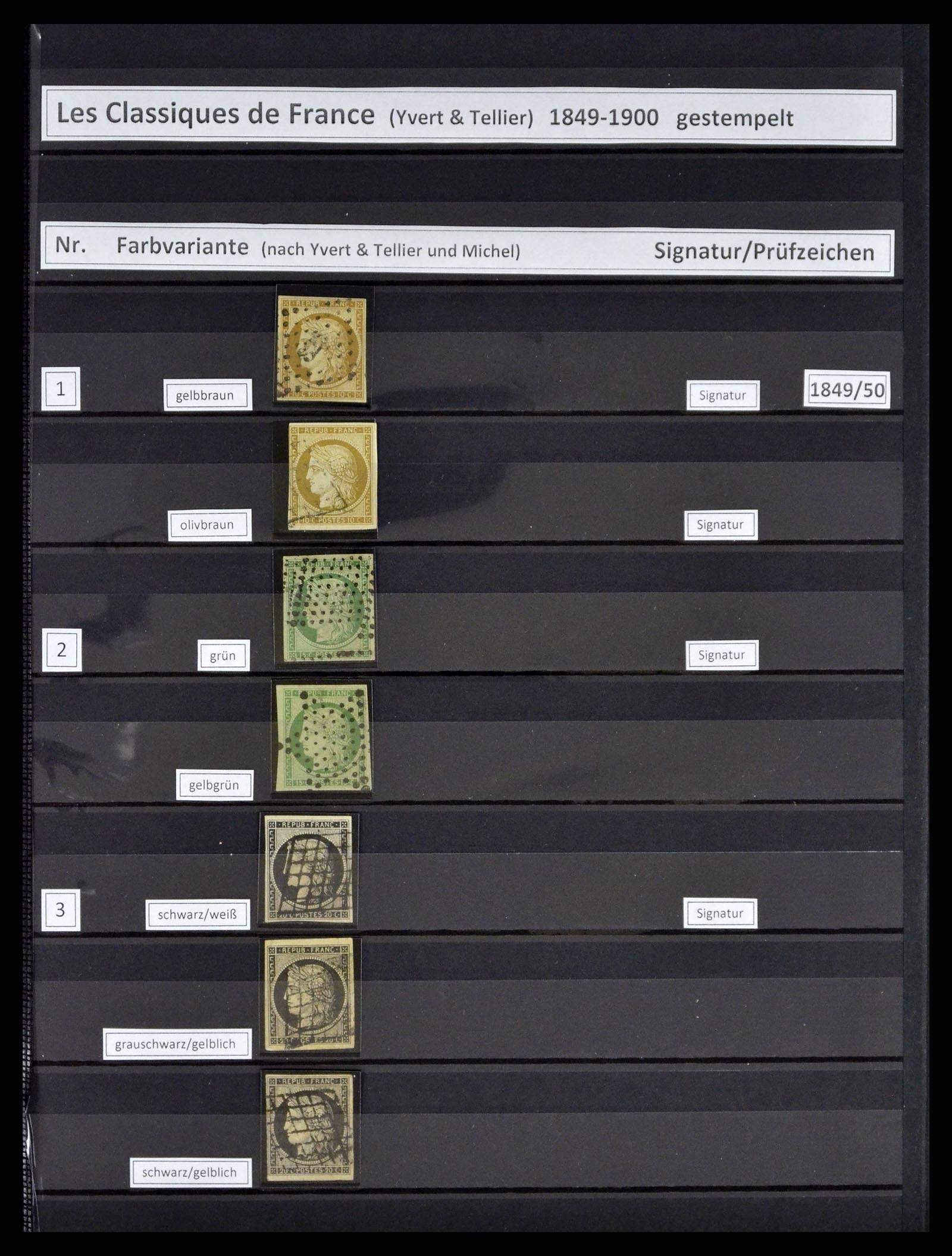 38805 0001 - Postzegelverzameling 38805 Frankrijk 1853-1948.