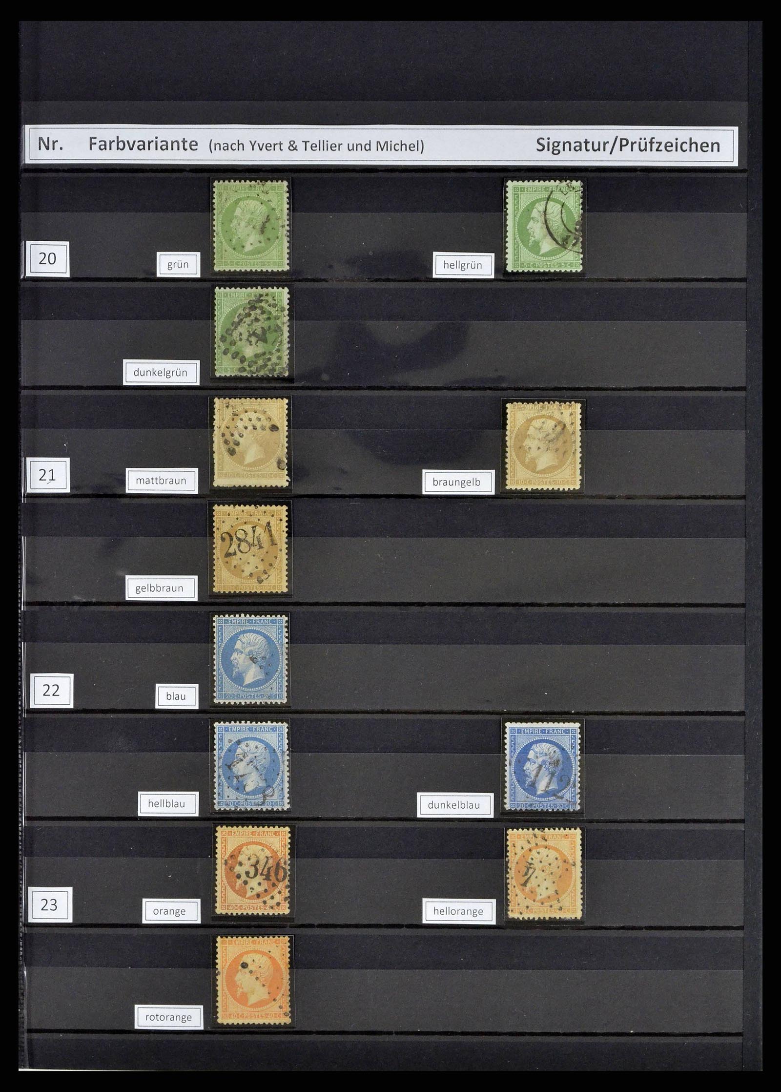 38805 0007 - Postzegelverzameling 38805 Frankrijk 1853-1948.