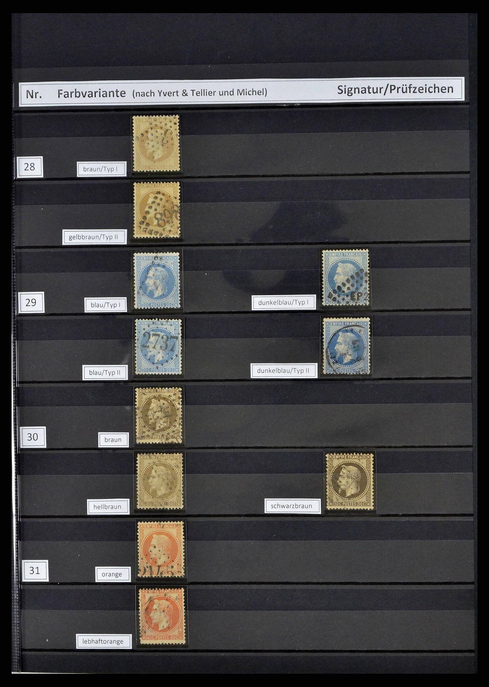 38805 0009 - Postzegelverzameling 38805 Frankrijk 1853-1948.