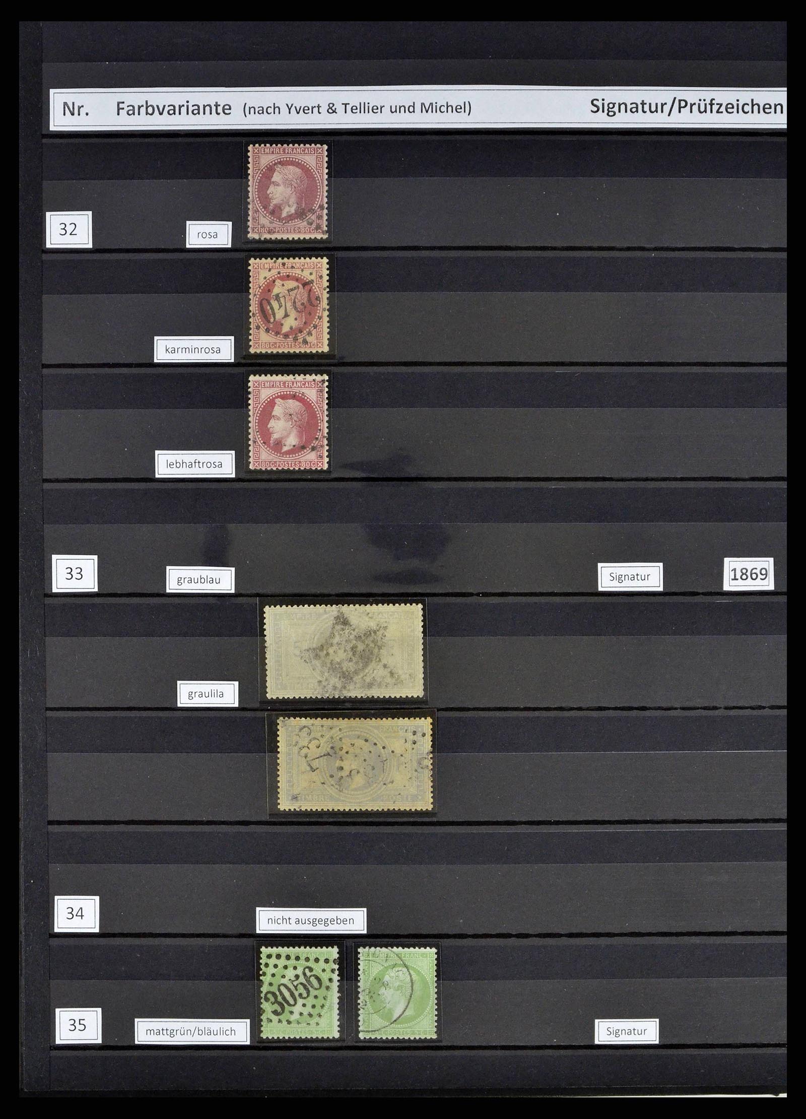 38805 0010 - Postzegelverzameling 38805 Frankrijk 1853-1948.