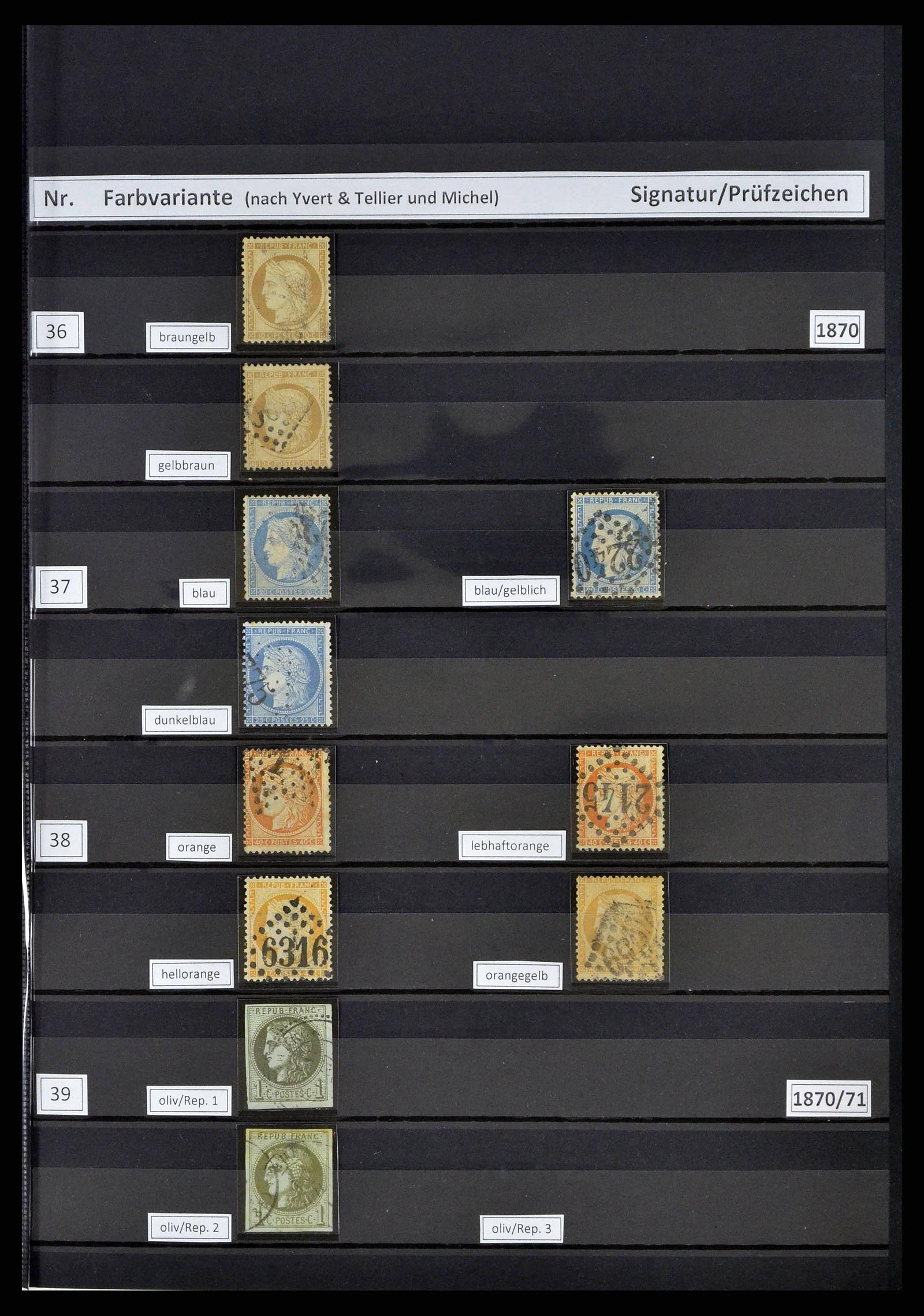 38805 0011 - Postzegelverzameling 38805 Frankrijk 1853-1948.