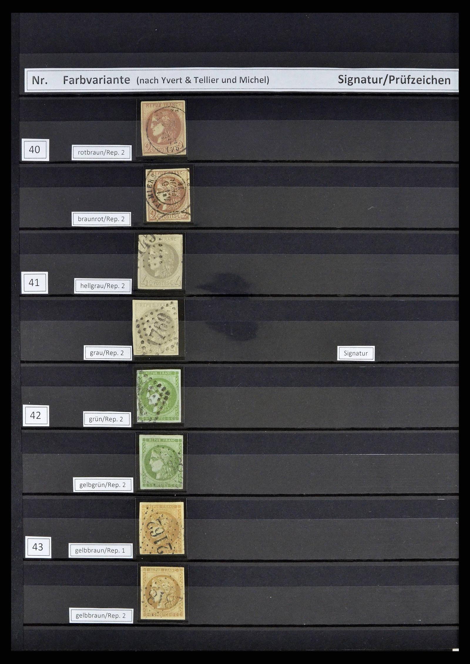 38805 0012 - Postzegelverzameling 38805 Frankrijk 1853-1948.