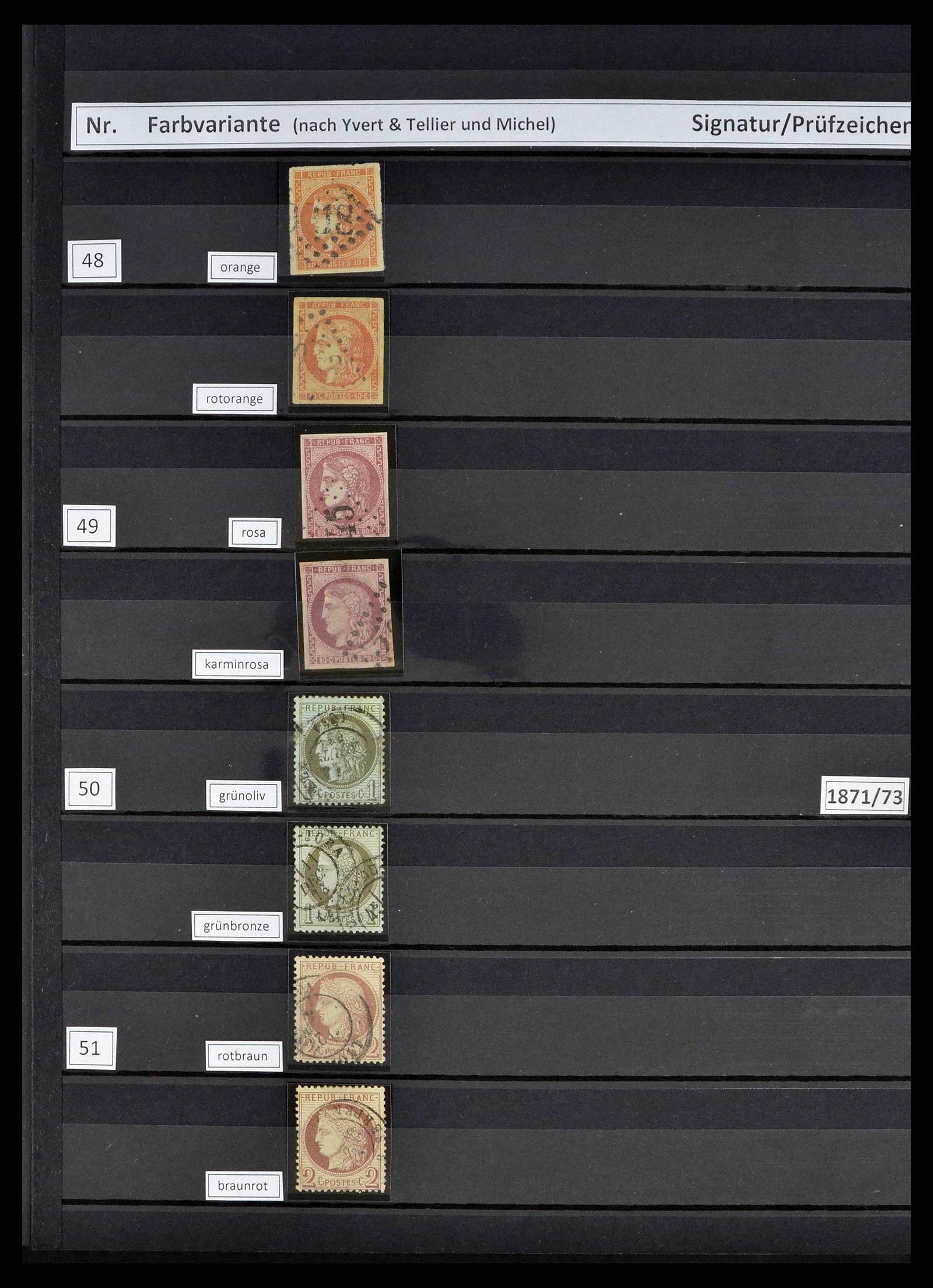 38805 0014 - Postzegelverzameling 38805 Frankrijk 1853-1948.