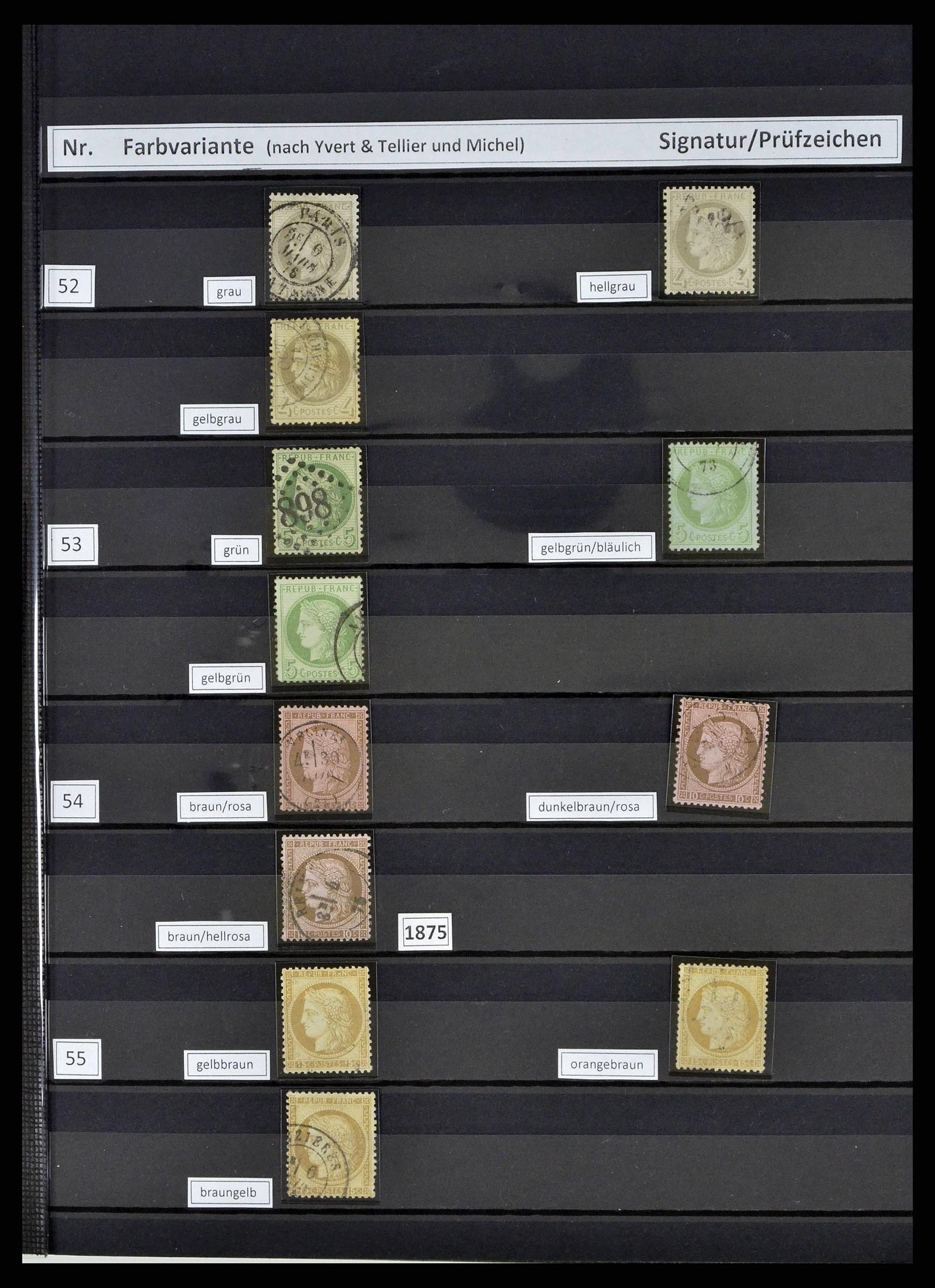 38805 0015 - Postzegelverzameling 38805 Frankrijk 1853-1948.
