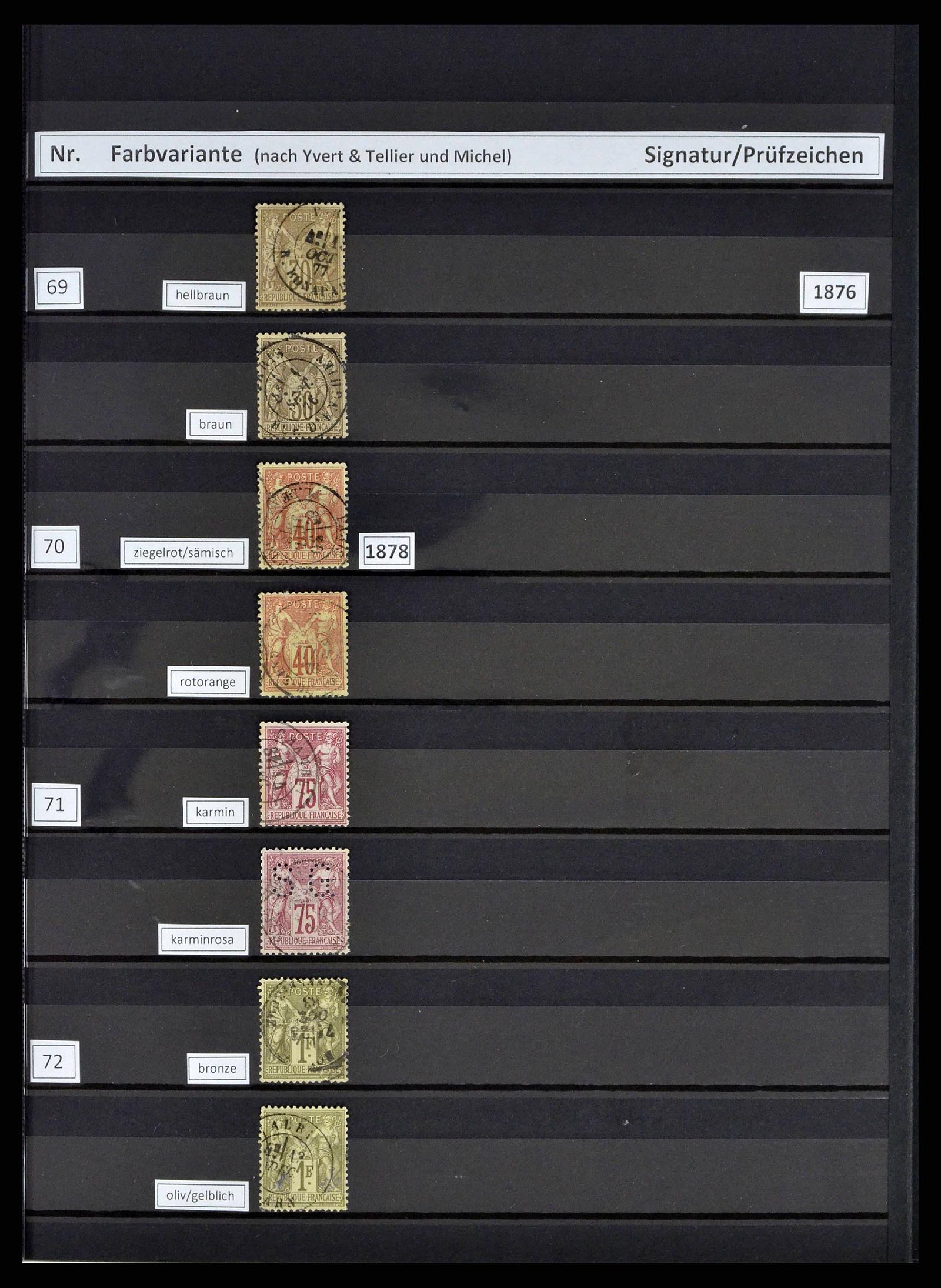 38805 0019 - Postzegelverzameling 38805 Frankrijk 1853-1948.