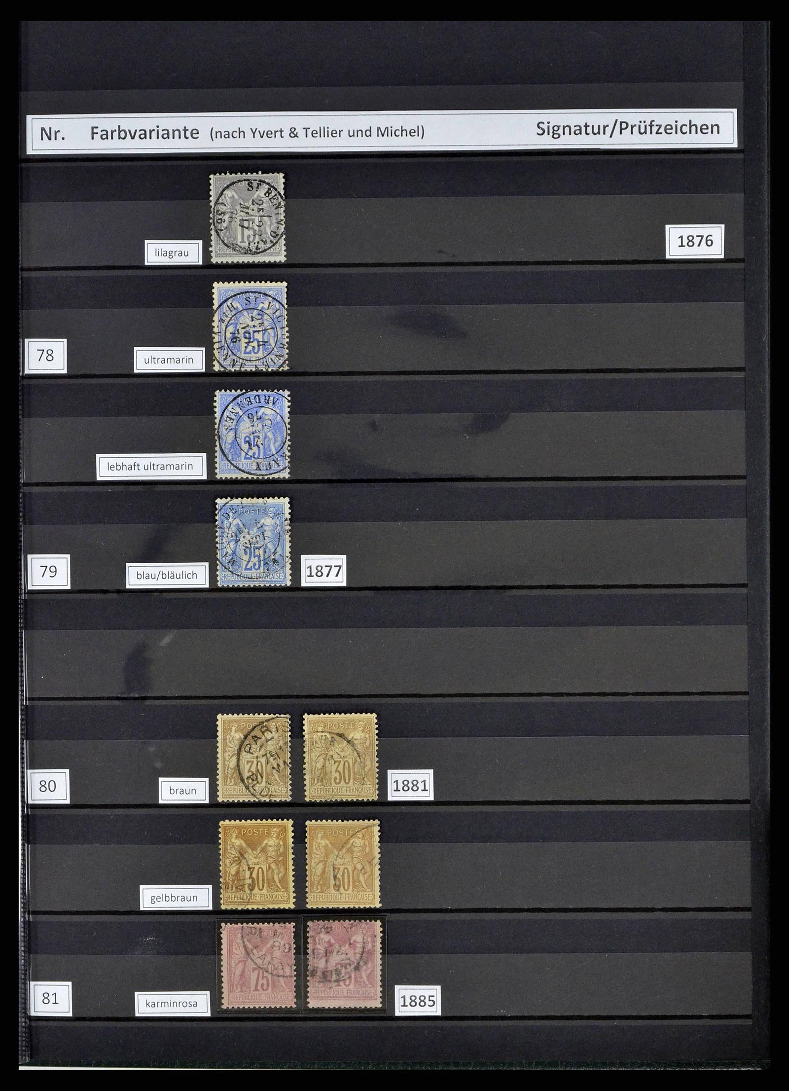 38805 0021 - Postzegelverzameling 38805 Frankrijk 1853-1948.