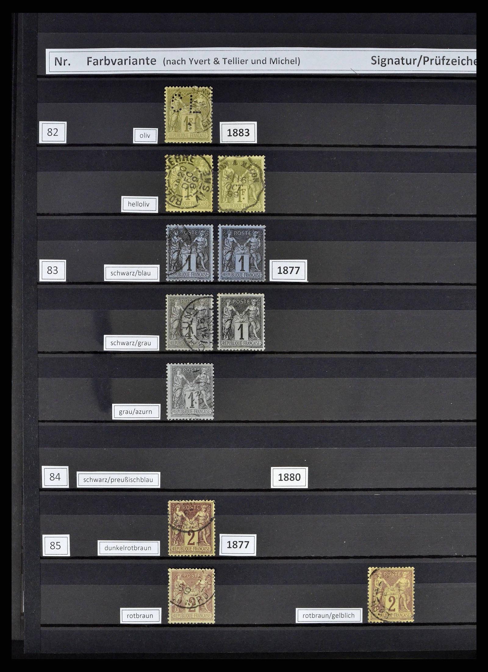 38805 0022 - Postzegelverzameling 38805 Frankrijk 1853-1948.