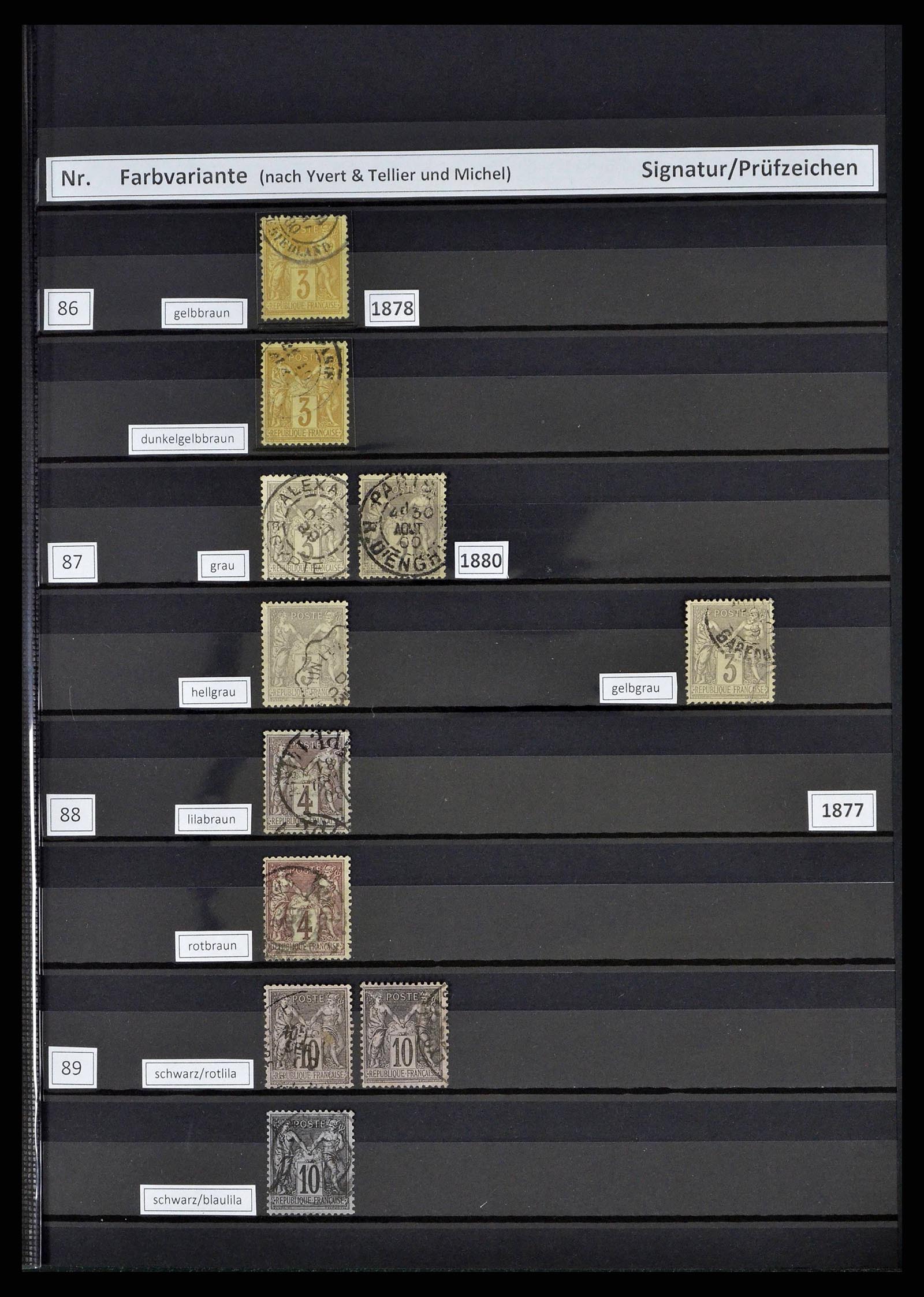 38805 0023 - Postzegelverzameling 38805 Frankrijk 1853-1948.