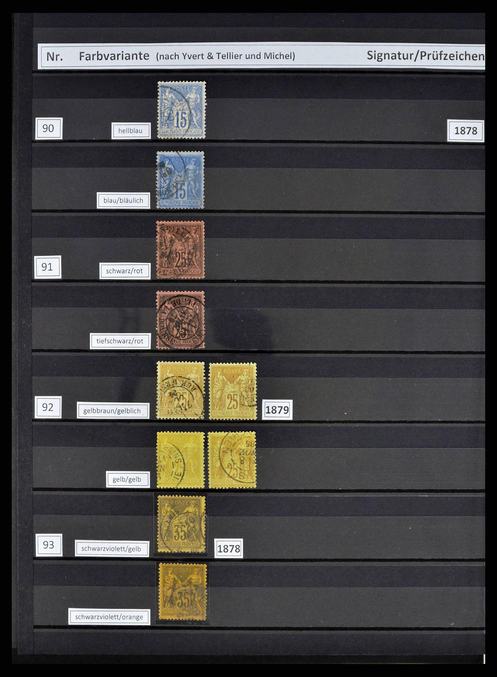 38805 0024 - Postzegelverzameling 38805 Frankrijk 1853-1948.