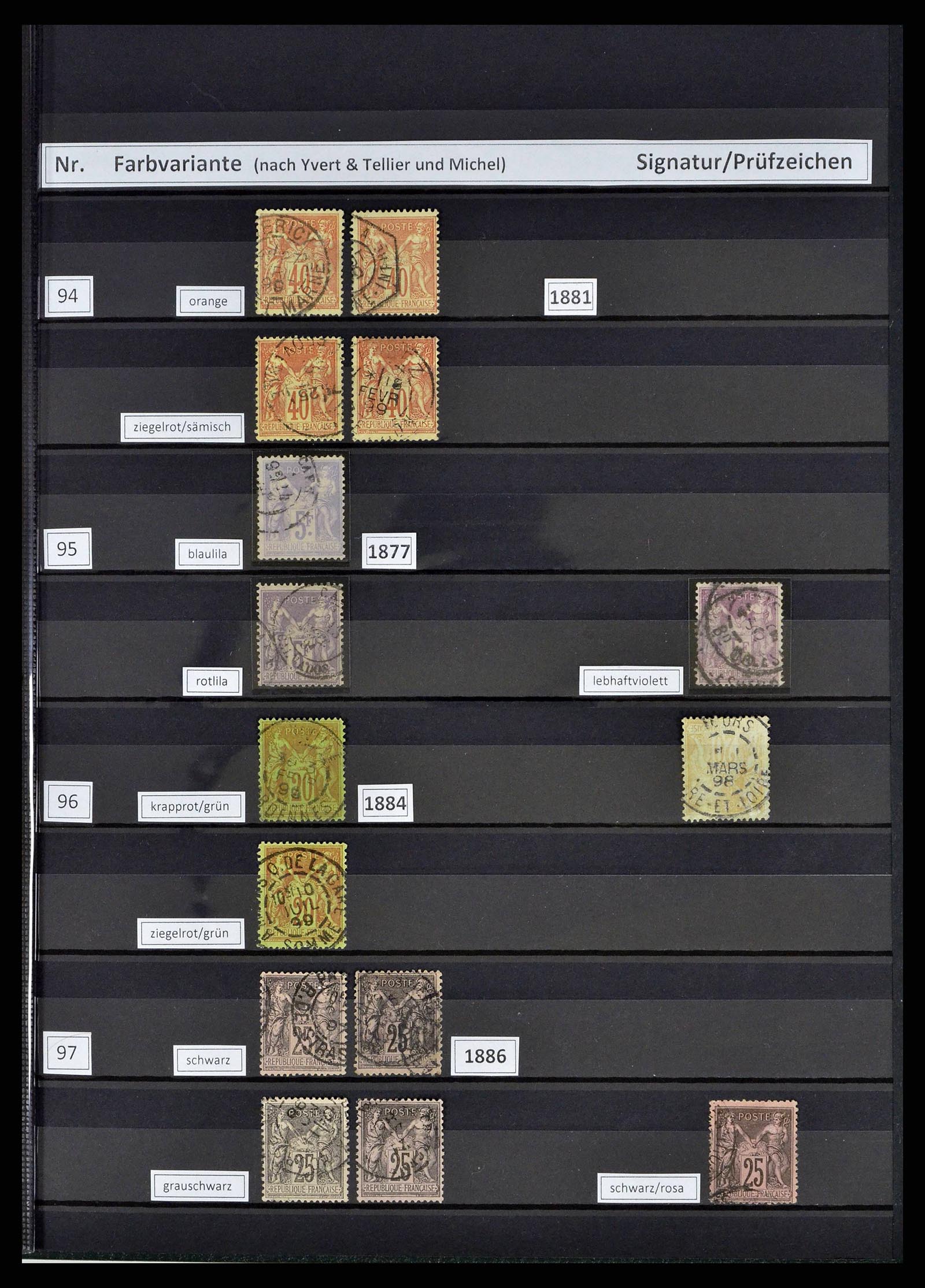 38805 0025 - Postzegelverzameling 38805 Frankrijk 1853-1948.