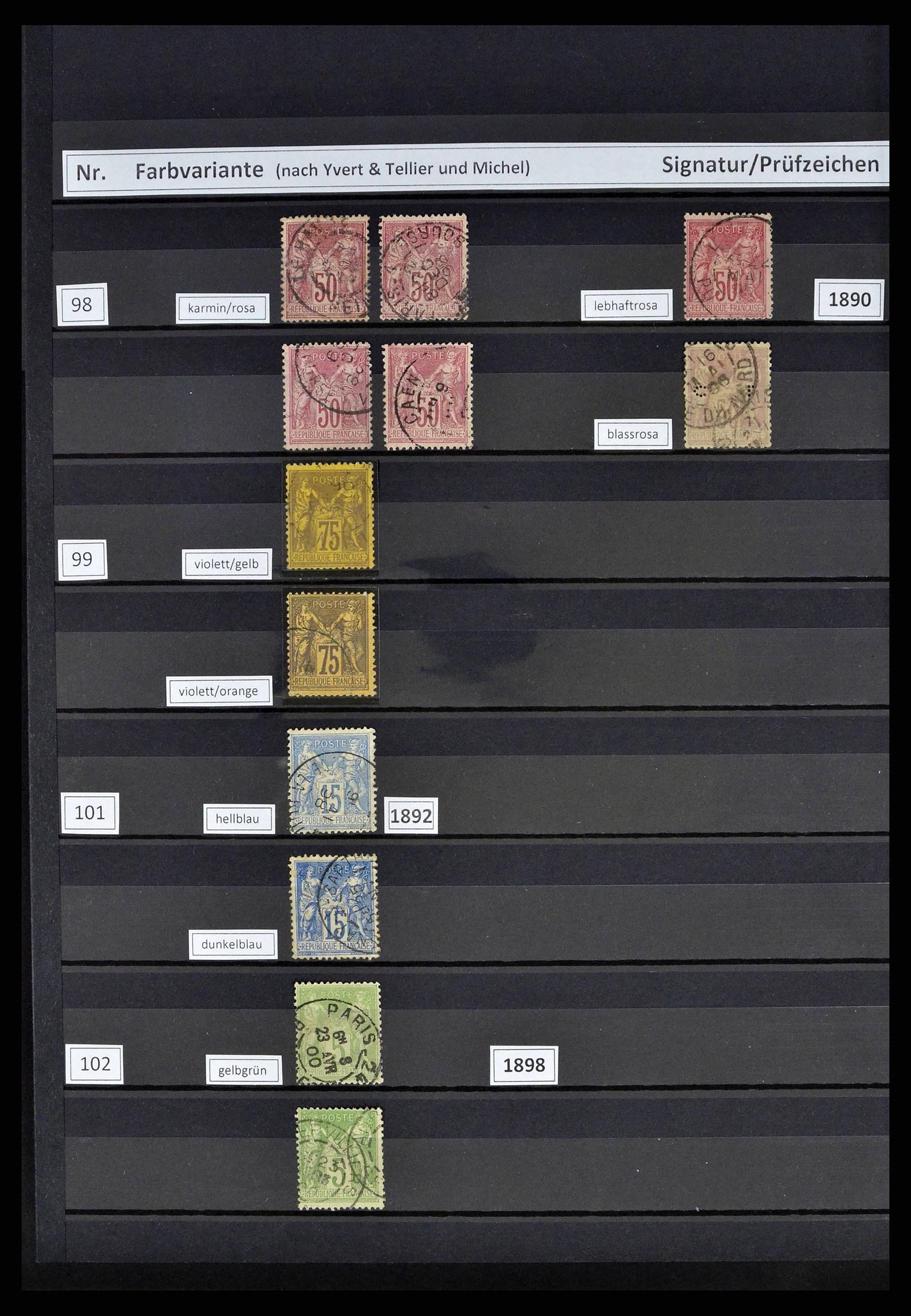 38805 0026 - Postzegelverzameling 38805 Frankrijk 1853-1948.