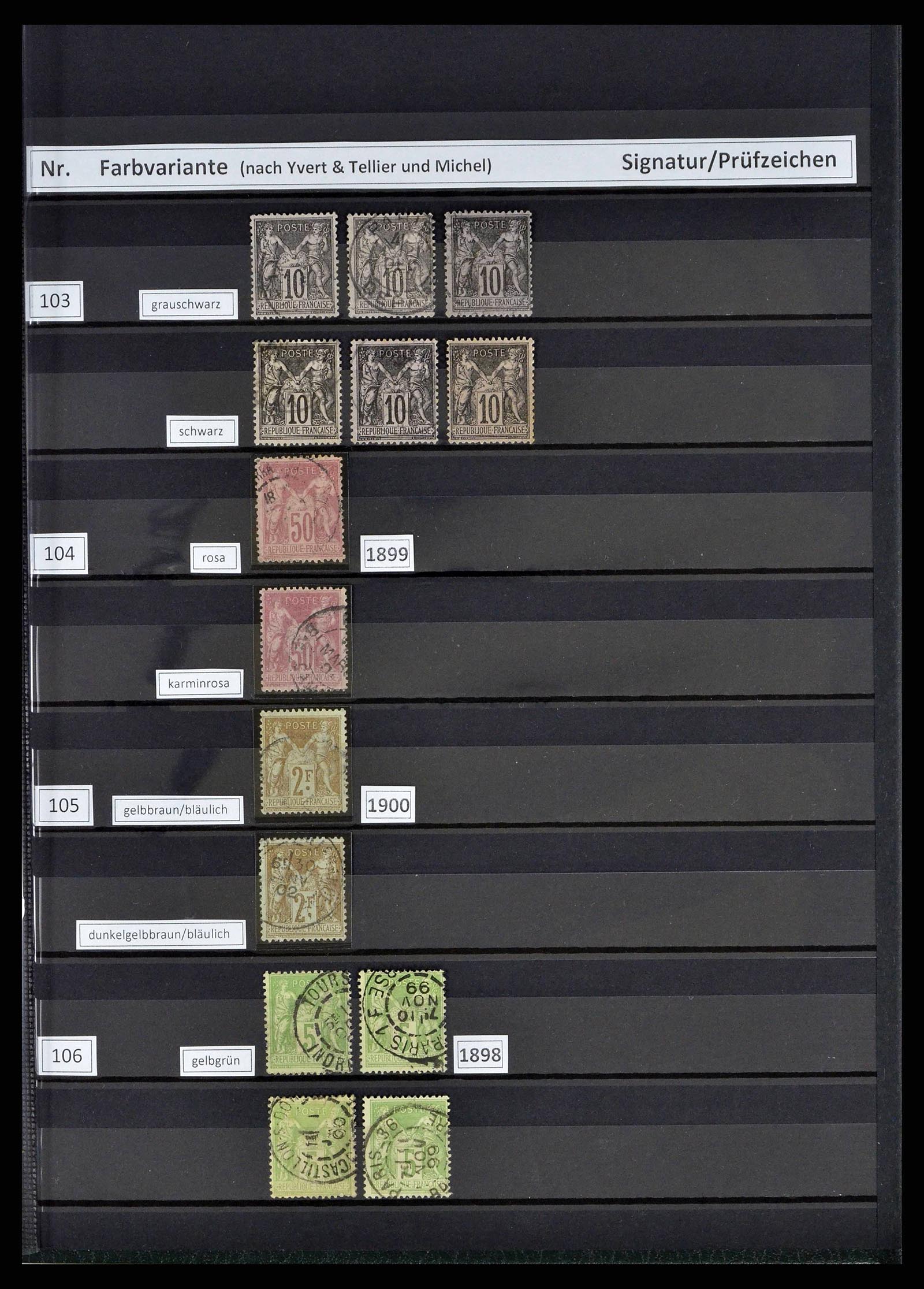 38805 0027 - Postzegelverzameling 38805 Frankrijk 1853-1948.