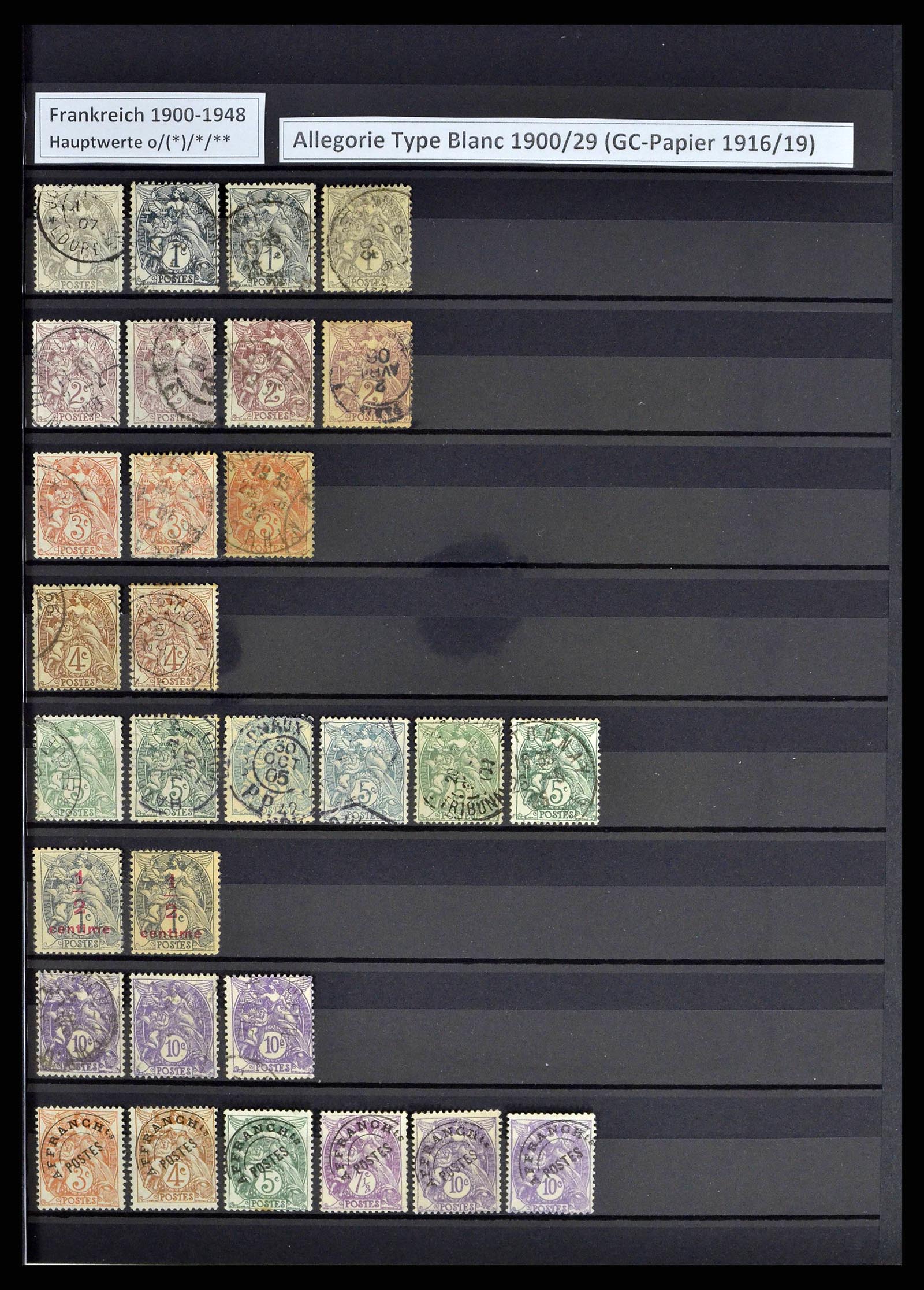 38805 0032 - Postzegelverzameling 38805 Frankrijk 1853-1948.