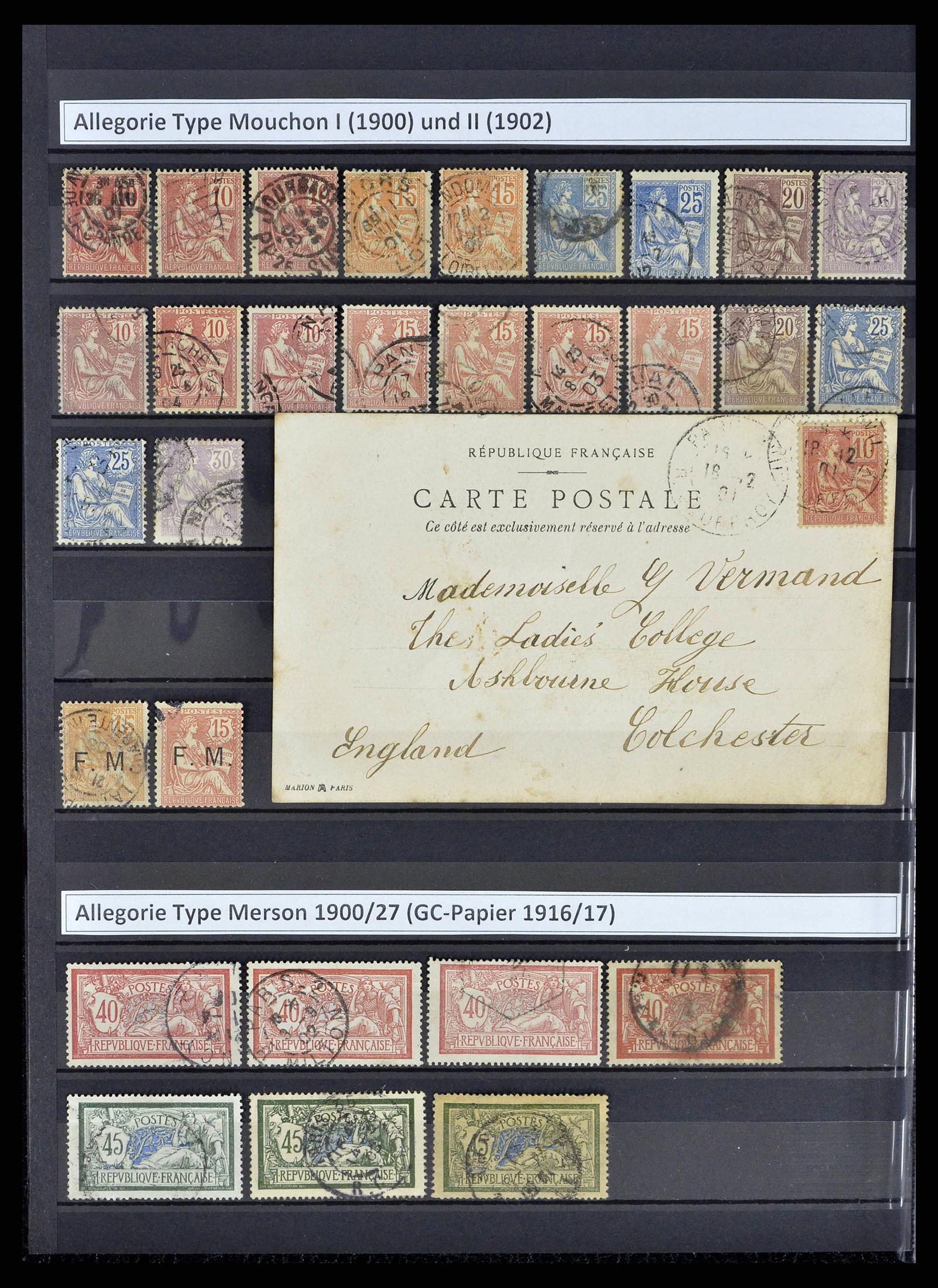 38805 0033 - Postzegelverzameling 38805 Frankrijk 1853-1948.