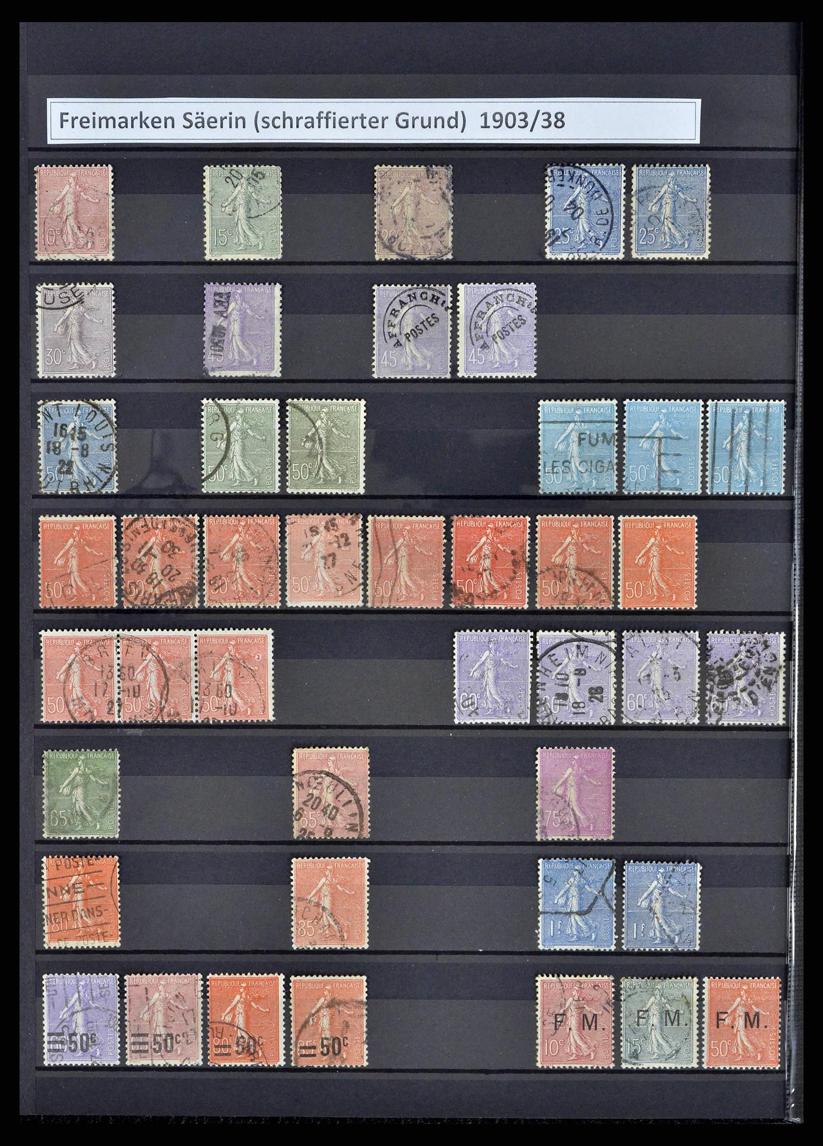 38805 0035 - Postzegelverzameling 38805 Frankrijk 1853-1948.