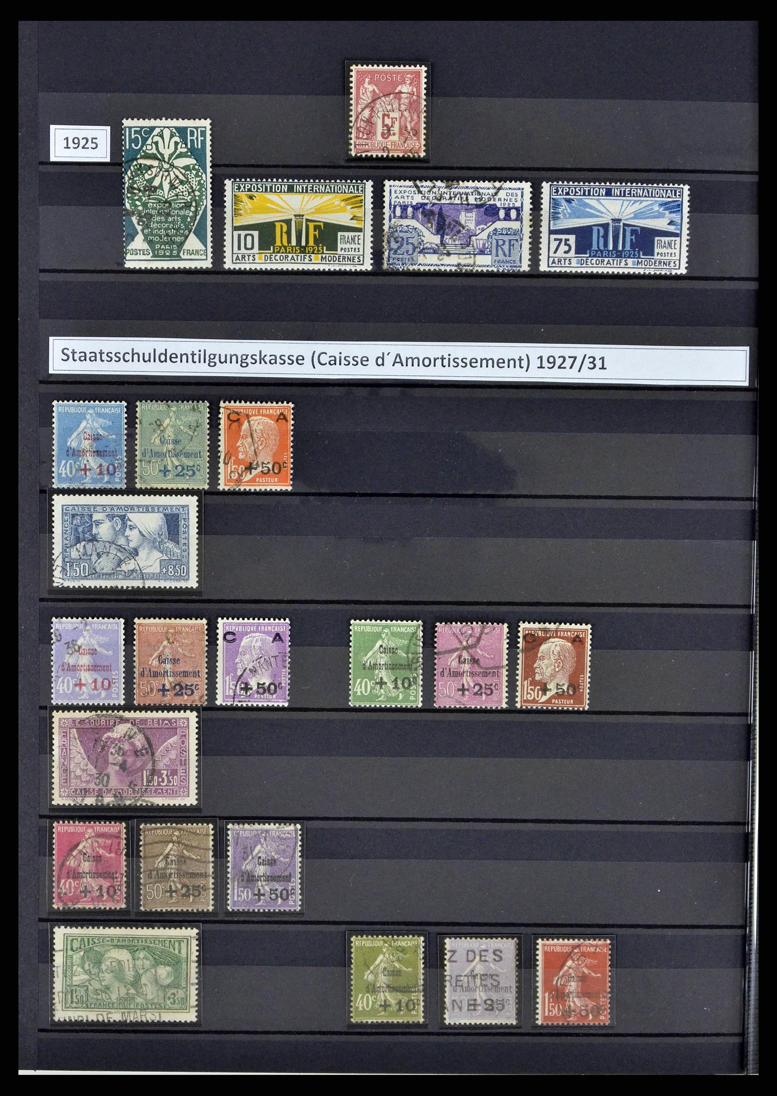 38805 0043 - Postzegelverzameling 38805 Frankrijk 1853-1948.