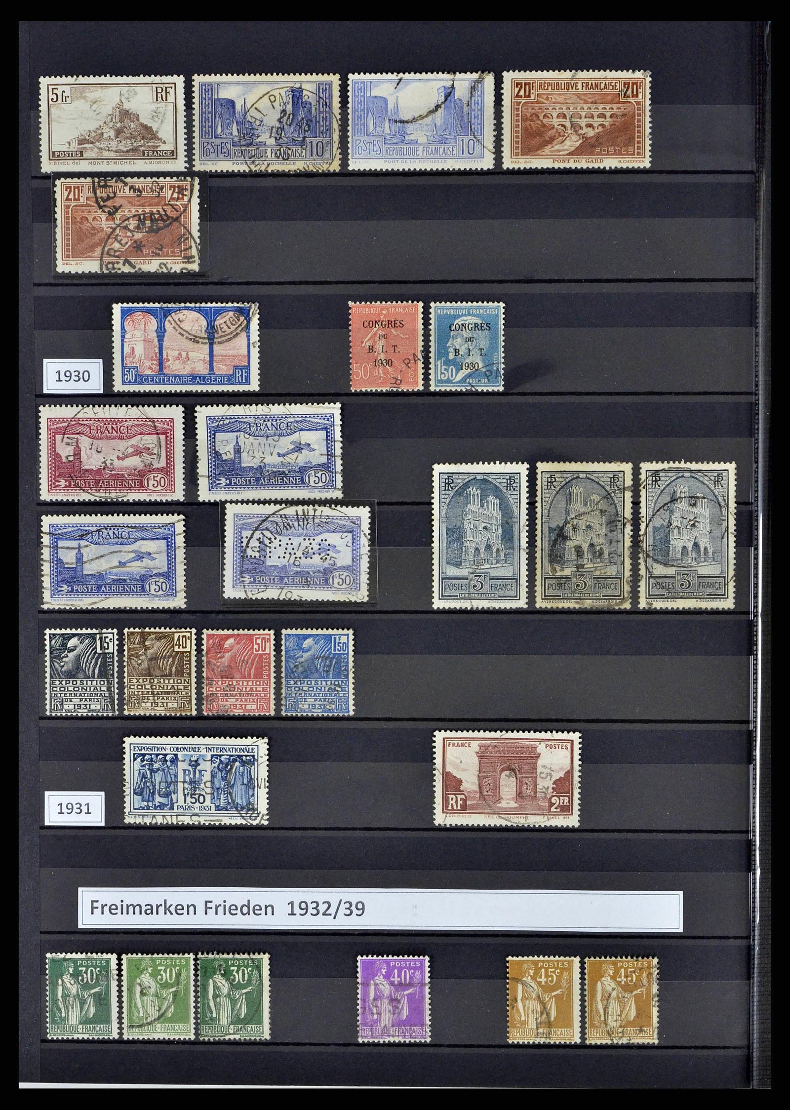 38805 0045 - Postzegelverzameling 38805 Frankrijk 1853-1948.