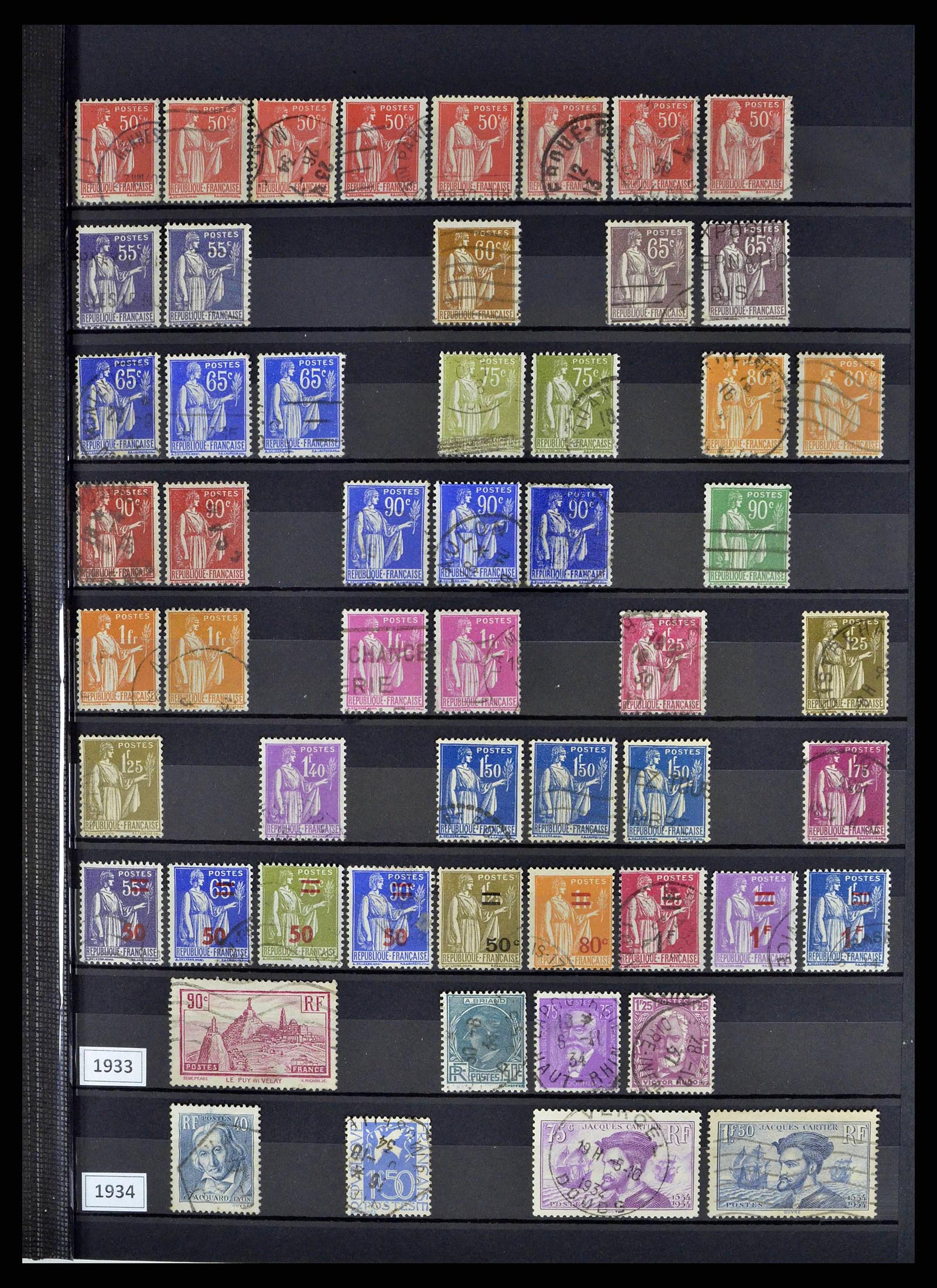 38805 0046 - Postzegelverzameling 38805 Frankrijk 1853-1948.