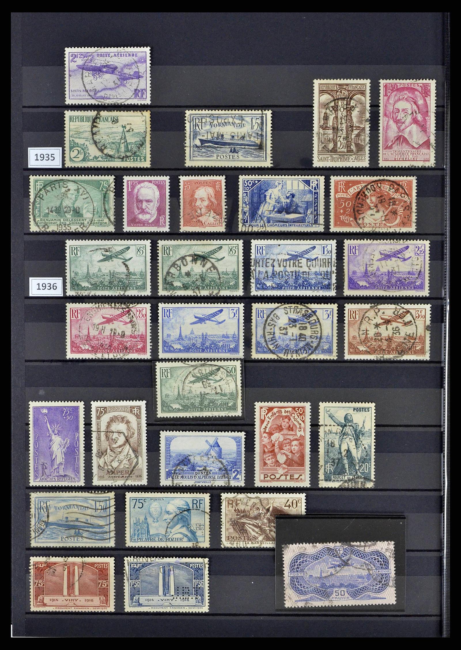 38805 0047 - Postzegelverzameling 38805 Frankrijk 1853-1948.