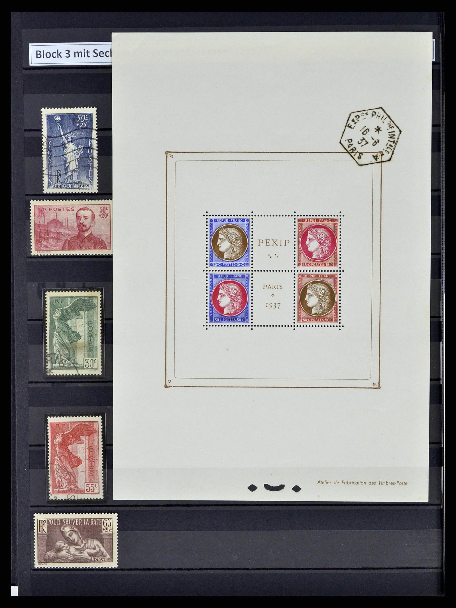 38805 0049 - Postzegelverzameling 38805 Frankrijk 1853-1948.