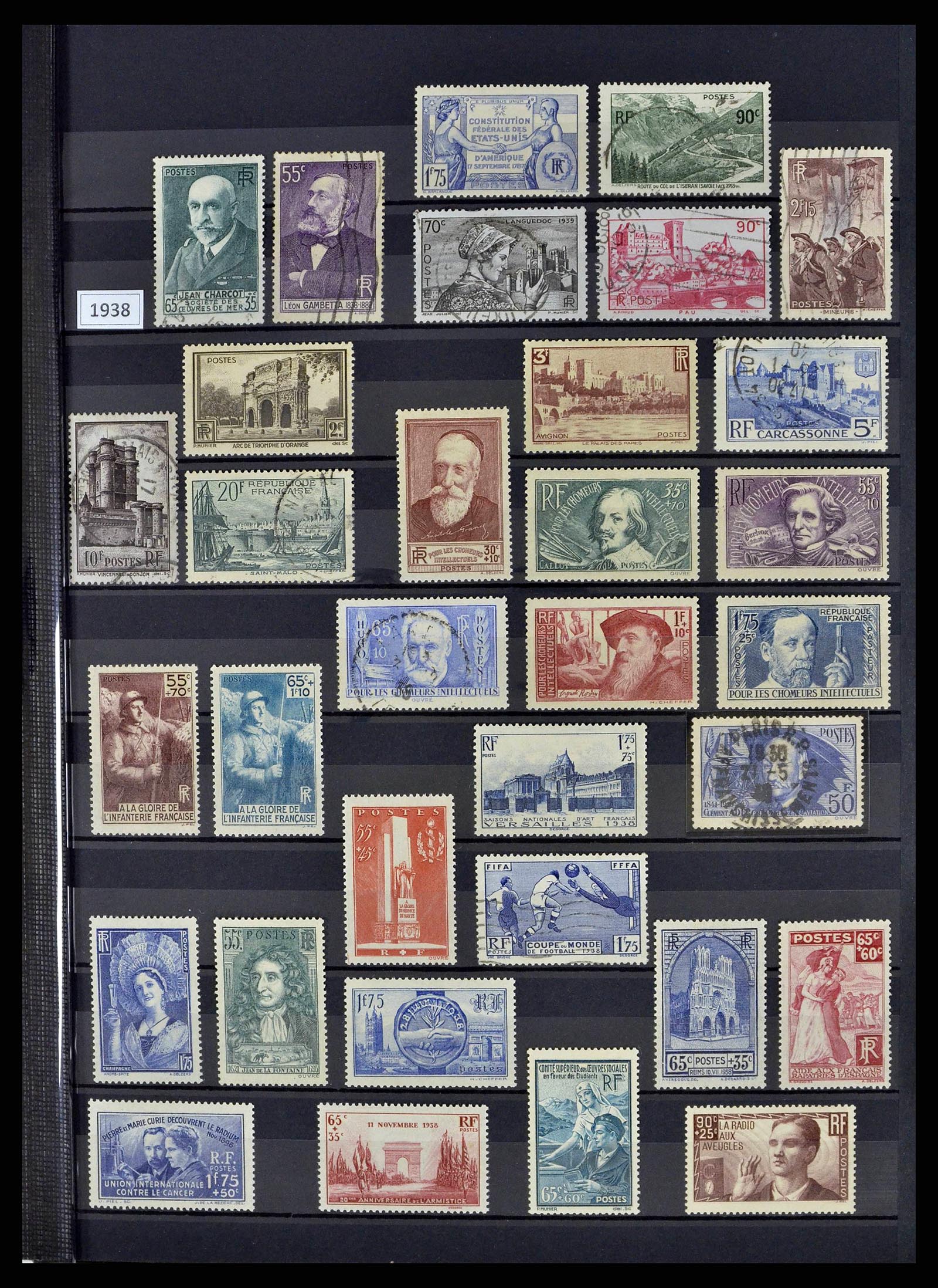 38805 0050 - Postzegelverzameling 38805 Frankrijk 1853-1948.