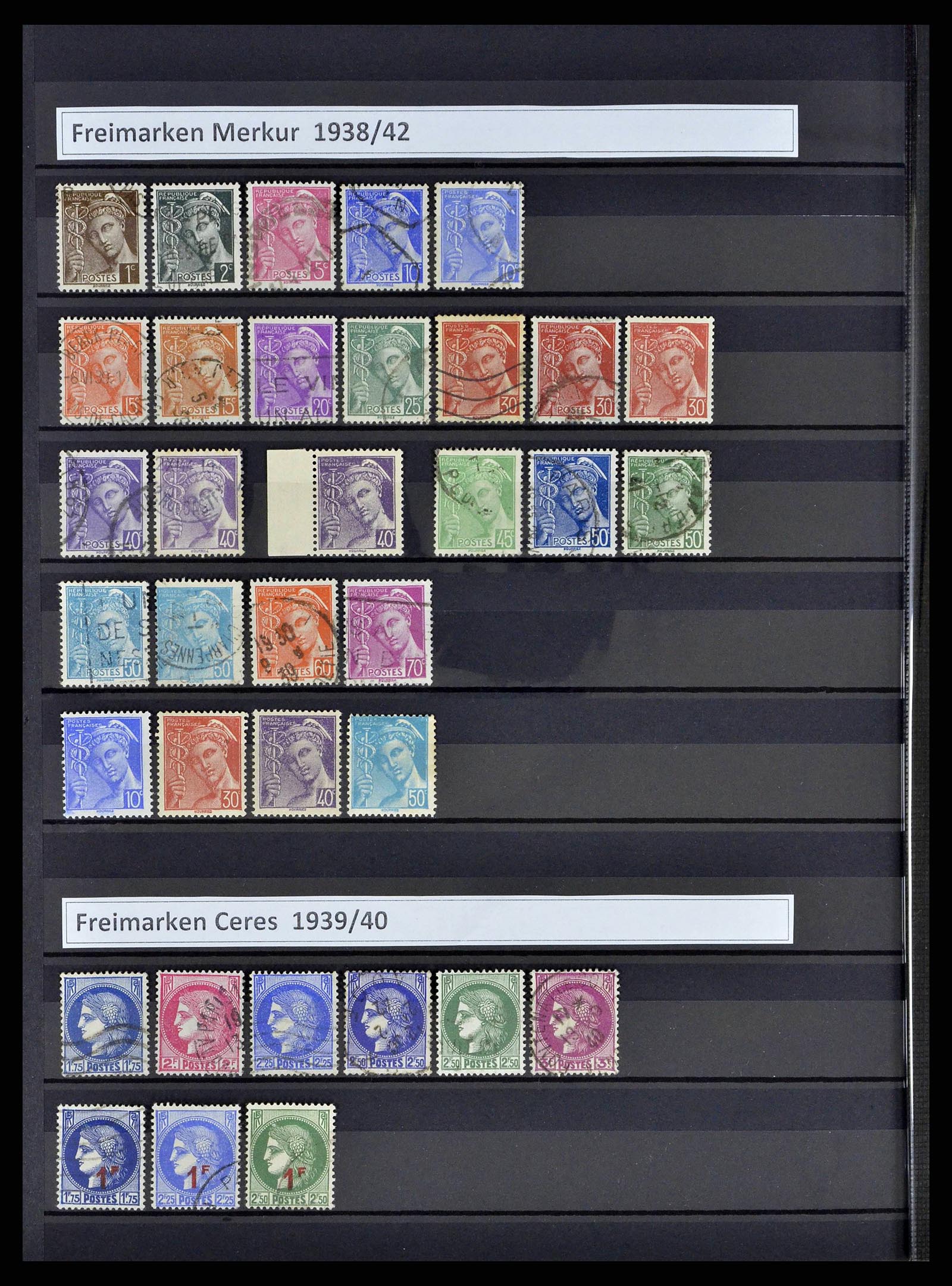 38805 0051 - Postzegelverzameling 38805 Frankrijk 1853-1948.
