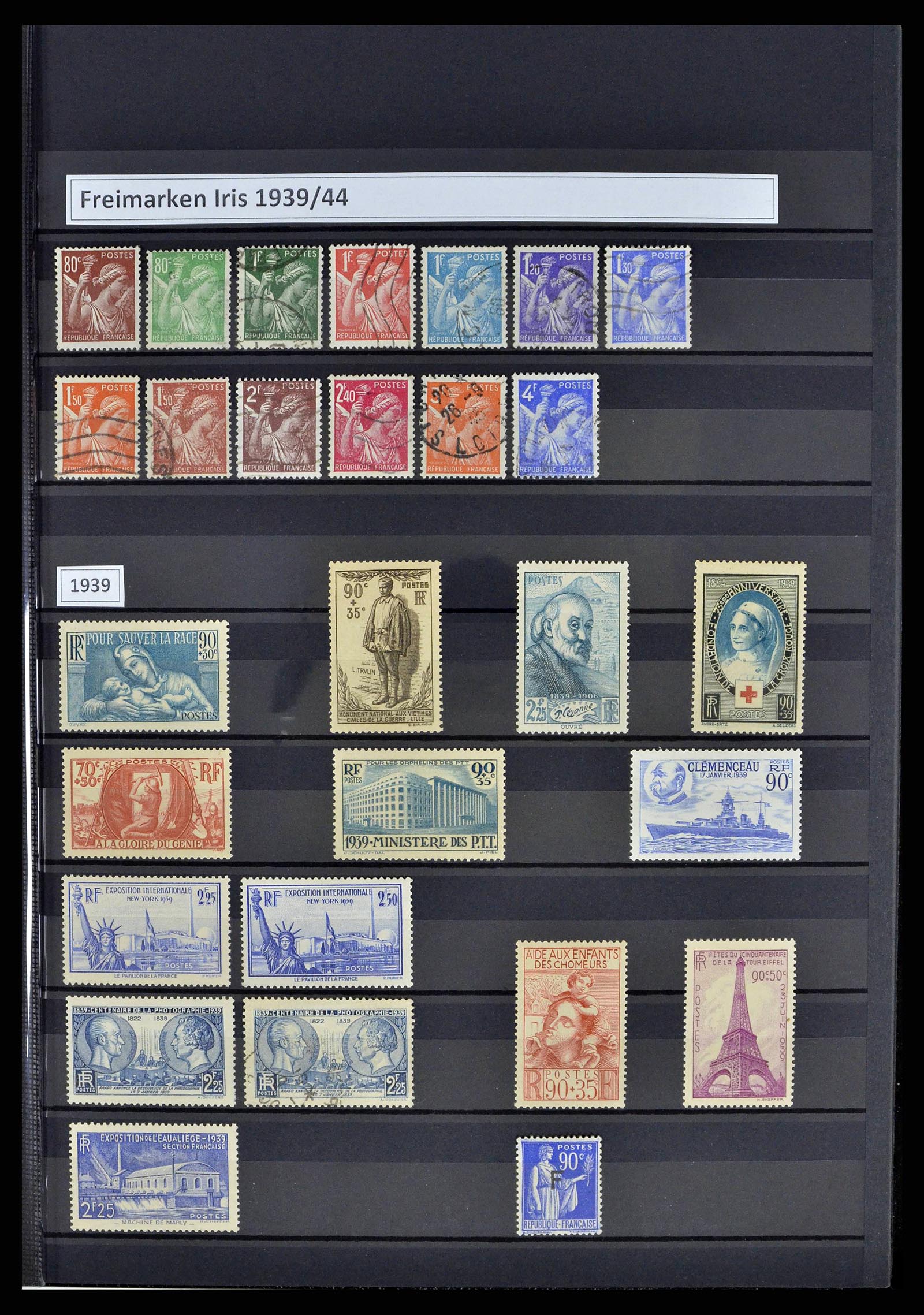 38805 0052 - Postzegelverzameling 38805 Frankrijk 1853-1948.
