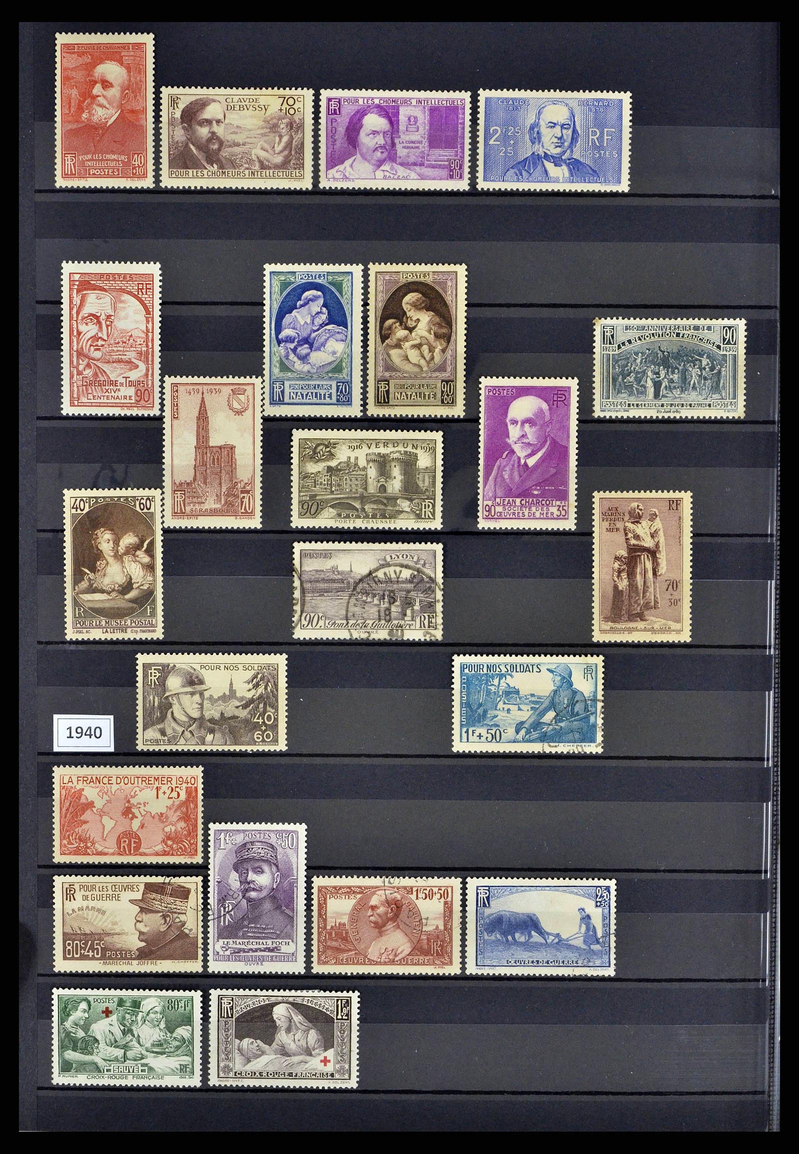 38805 0053 - Postzegelverzameling 38805 Frankrijk 1853-1948.