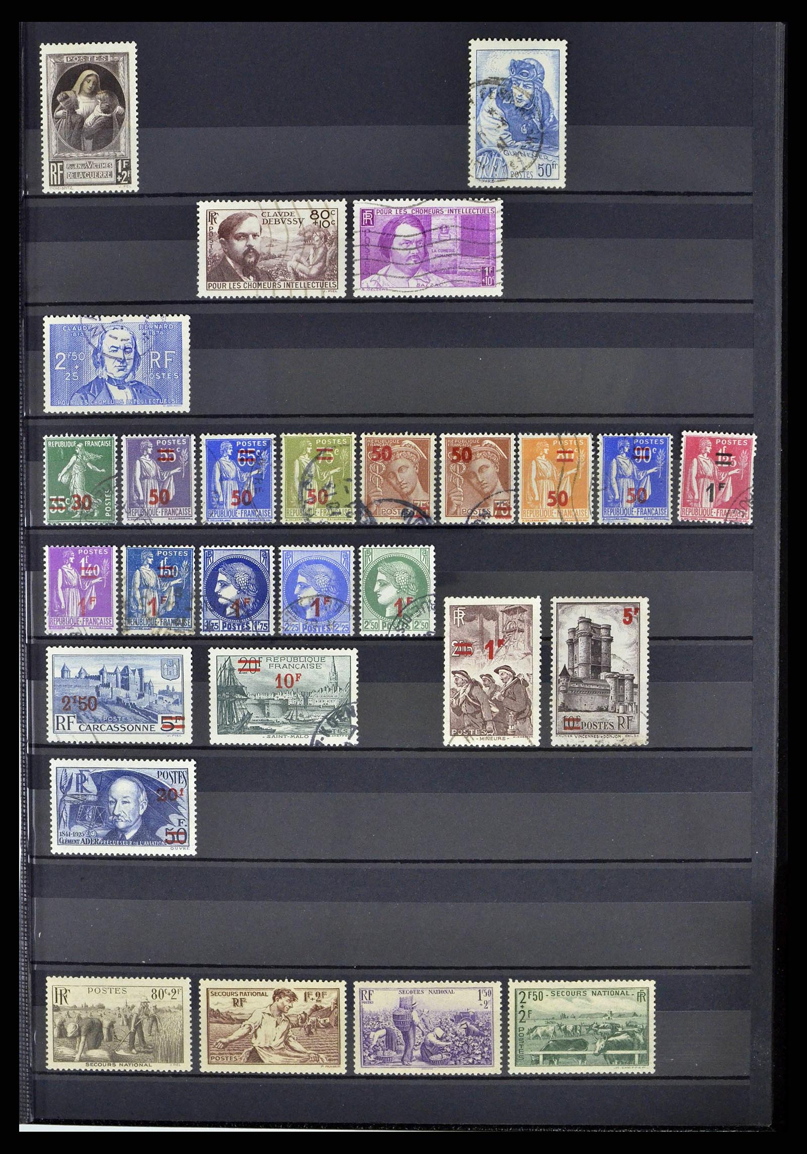 38805 0054 - Postzegelverzameling 38805 Frankrijk 1853-1948.