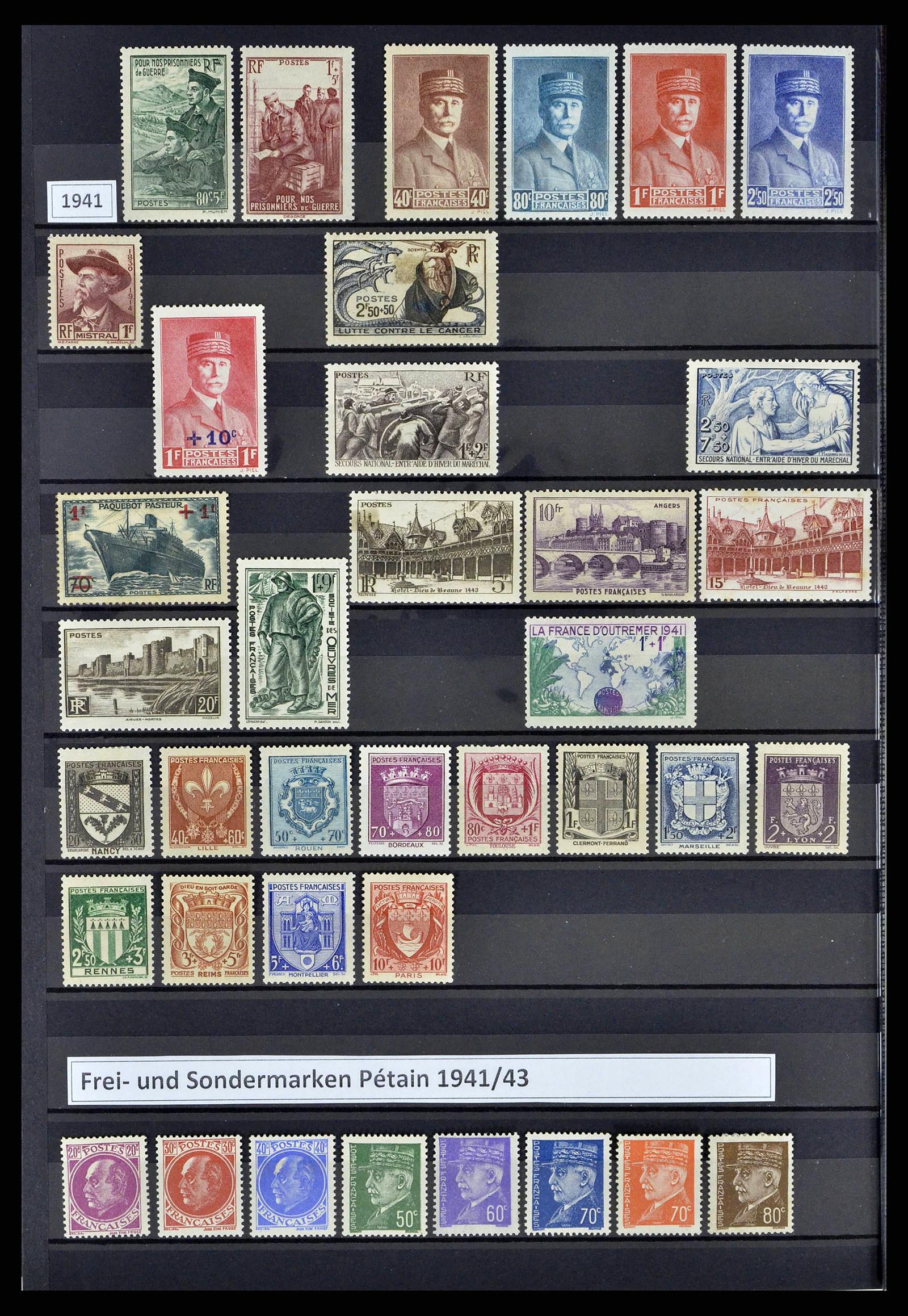 38805 0055 - Postzegelverzameling 38805 Frankrijk 1853-1948.