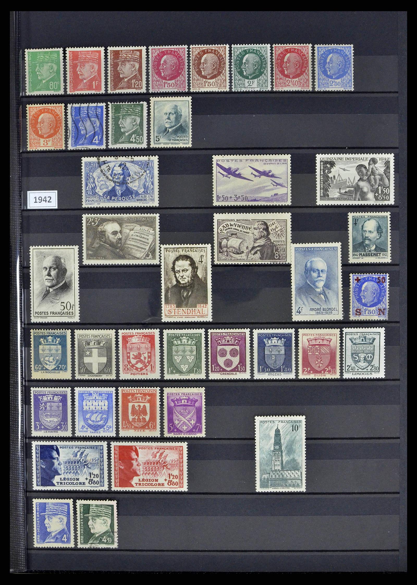 38805 0056 - Stamp collection 38805 France 1853-1948.
