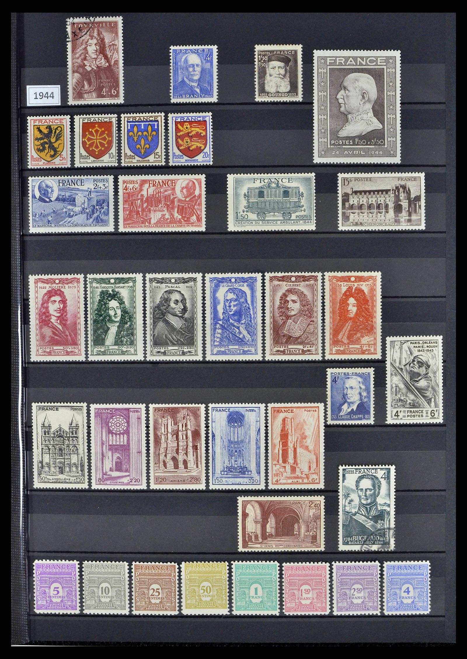 38805 0058 - Postzegelverzameling 38805 Frankrijk 1853-1948.