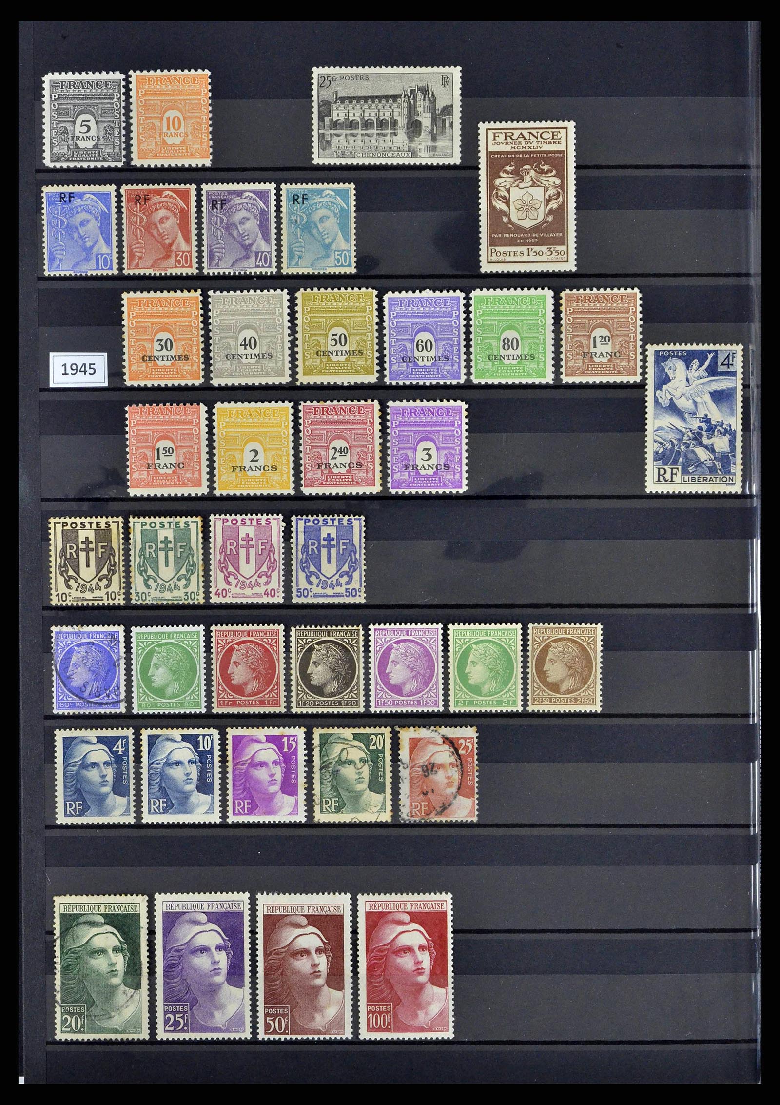 38805 0059 - Postzegelverzameling 38805 Frankrijk 1853-1948.