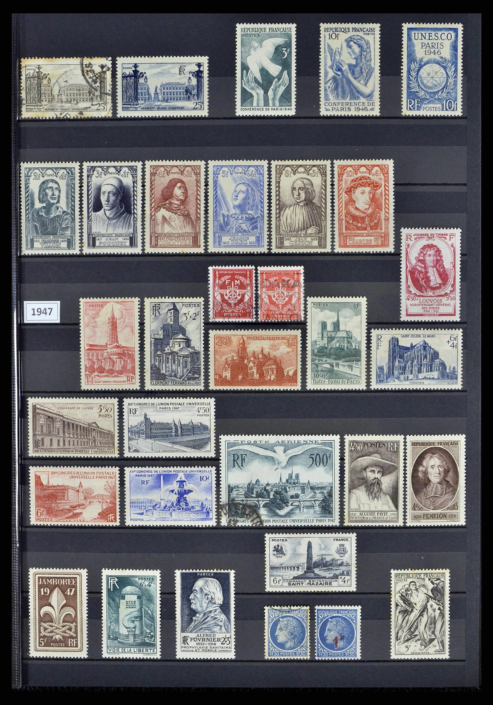 38805 0062 - Postzegelverzameling 38805 Frankrijk 1853-1948.