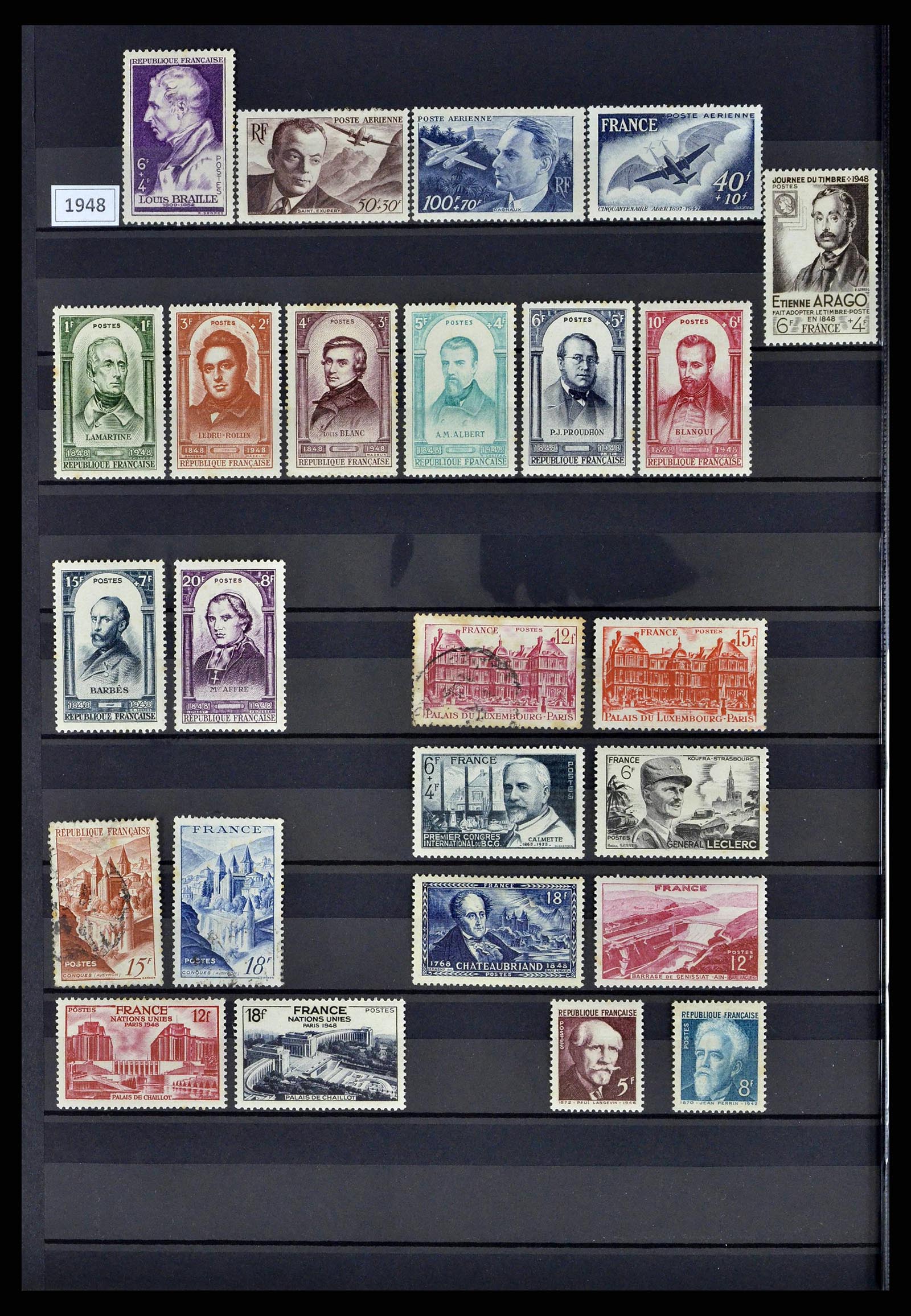 38805 0063 - Postzegelverzameling 38805 Frankrijk 1853-1948.