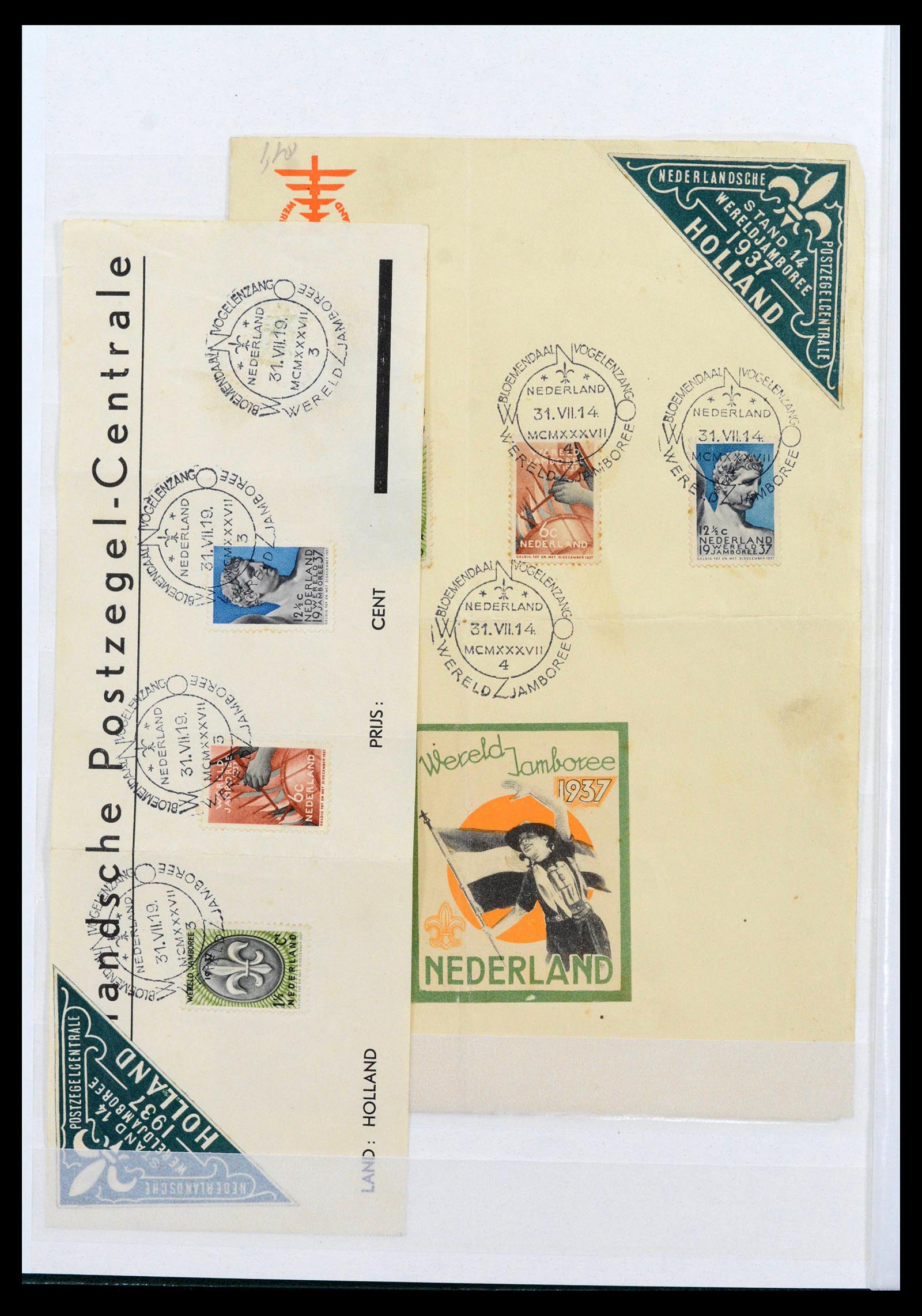 38806 0002 - Postzegelverzameling 38806 Motief scouting 1925-2007.