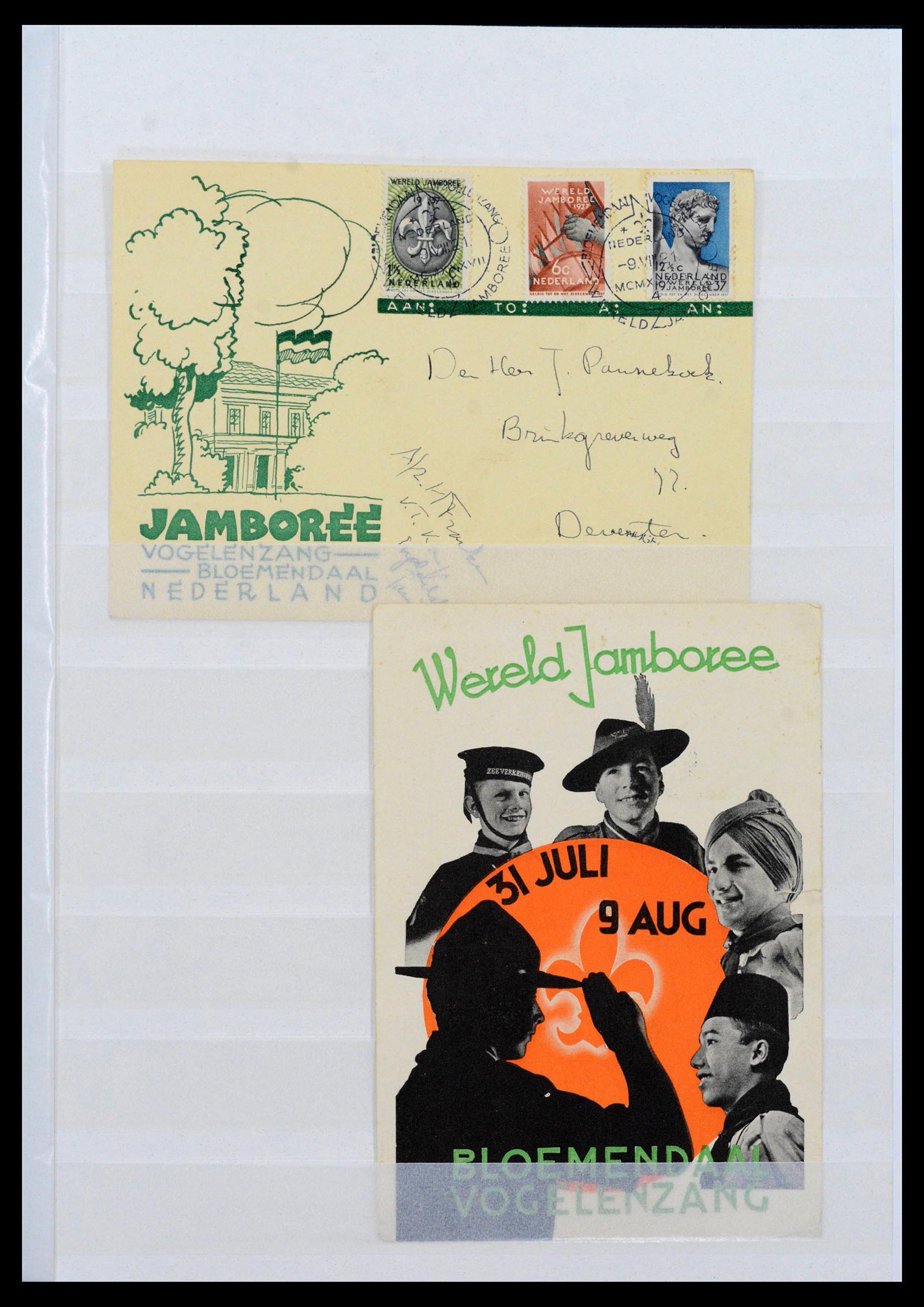 38806 0003 - Postzegelverzameling 38806 Motief scouting 1925-2007.
