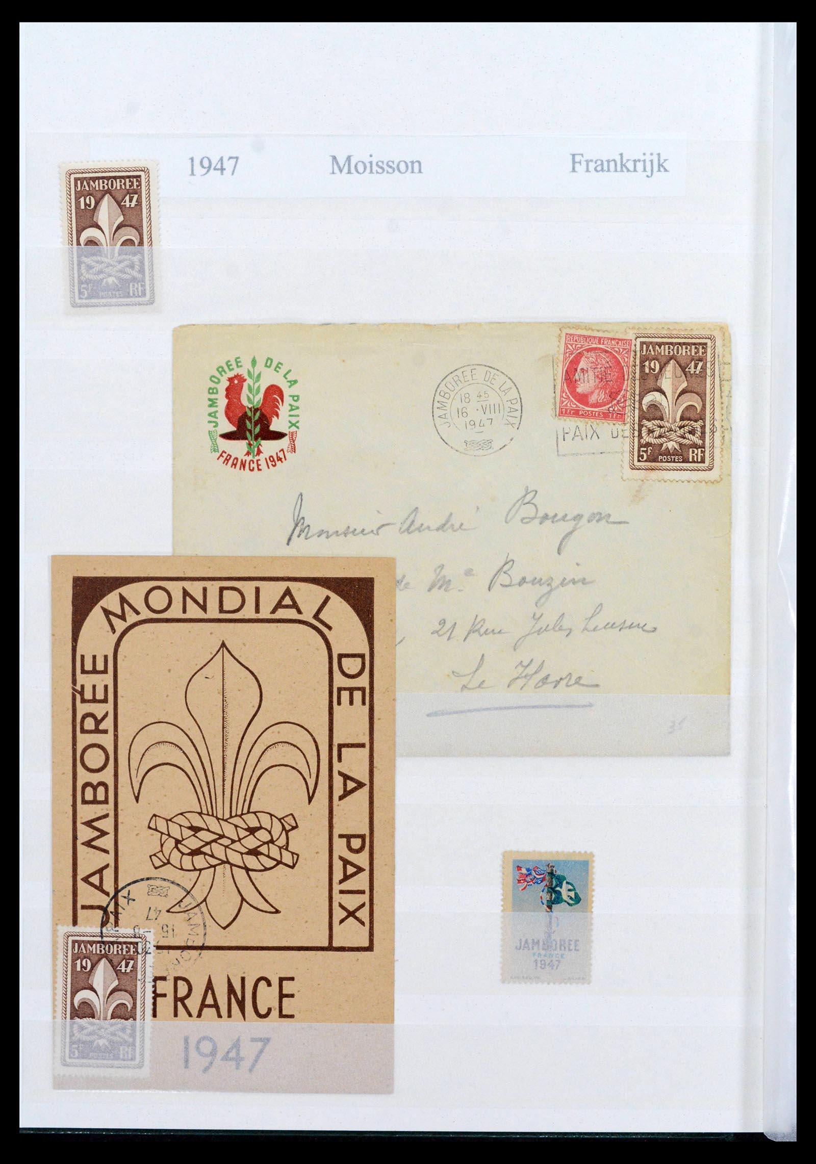 38806 0004 - Postzegelverzameling 38806 Motief scouting 1925-2007.