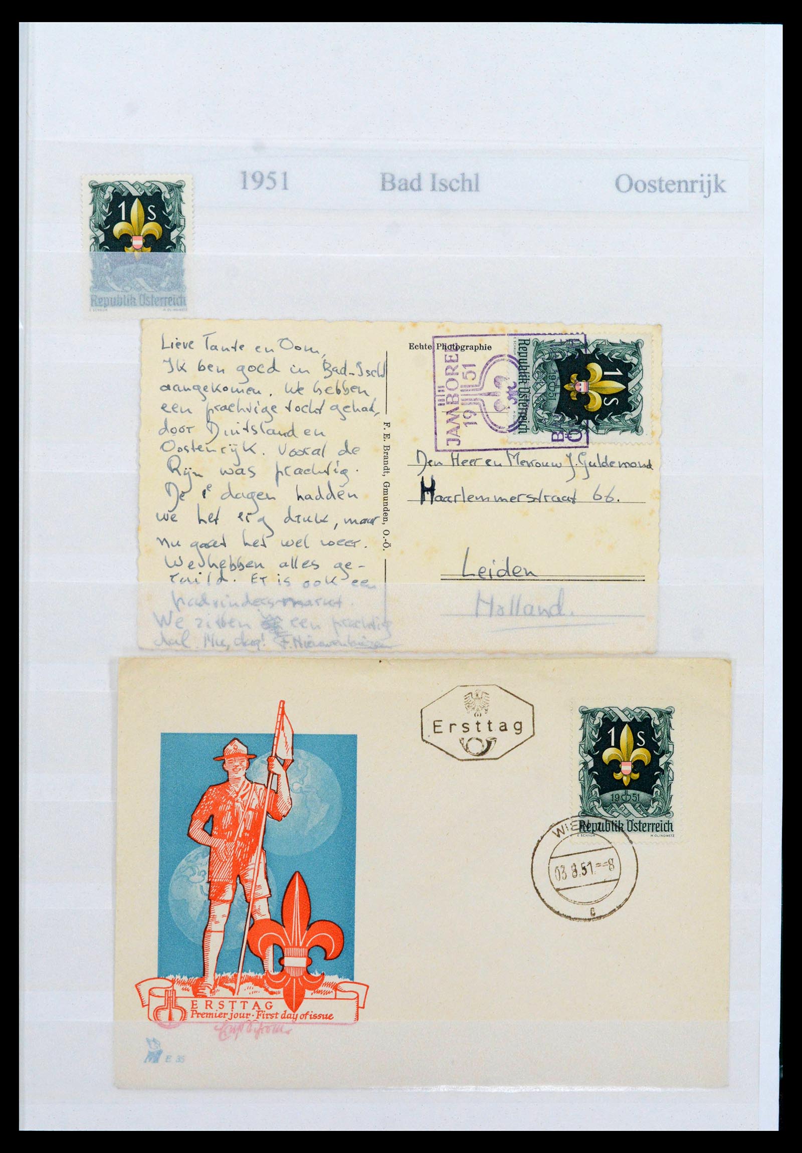 38806 0005 - Postzegelverzameling 38806 Motief scouting 1925-2007.