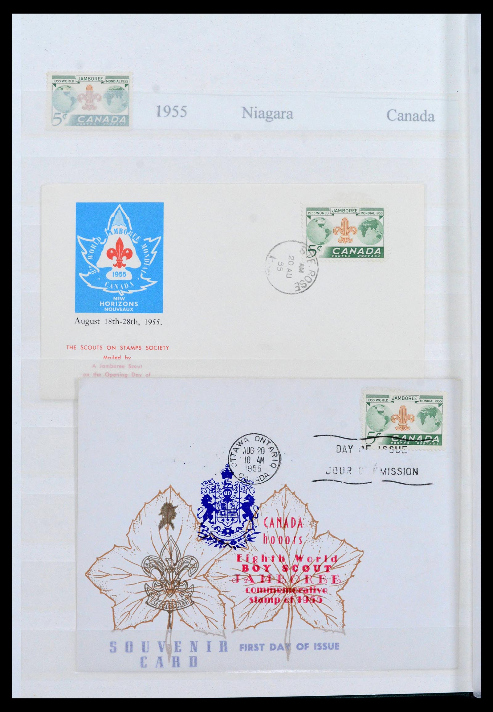 38806 0006 - Postzegelverzameling 38806 Motief scouting 1925-2007.