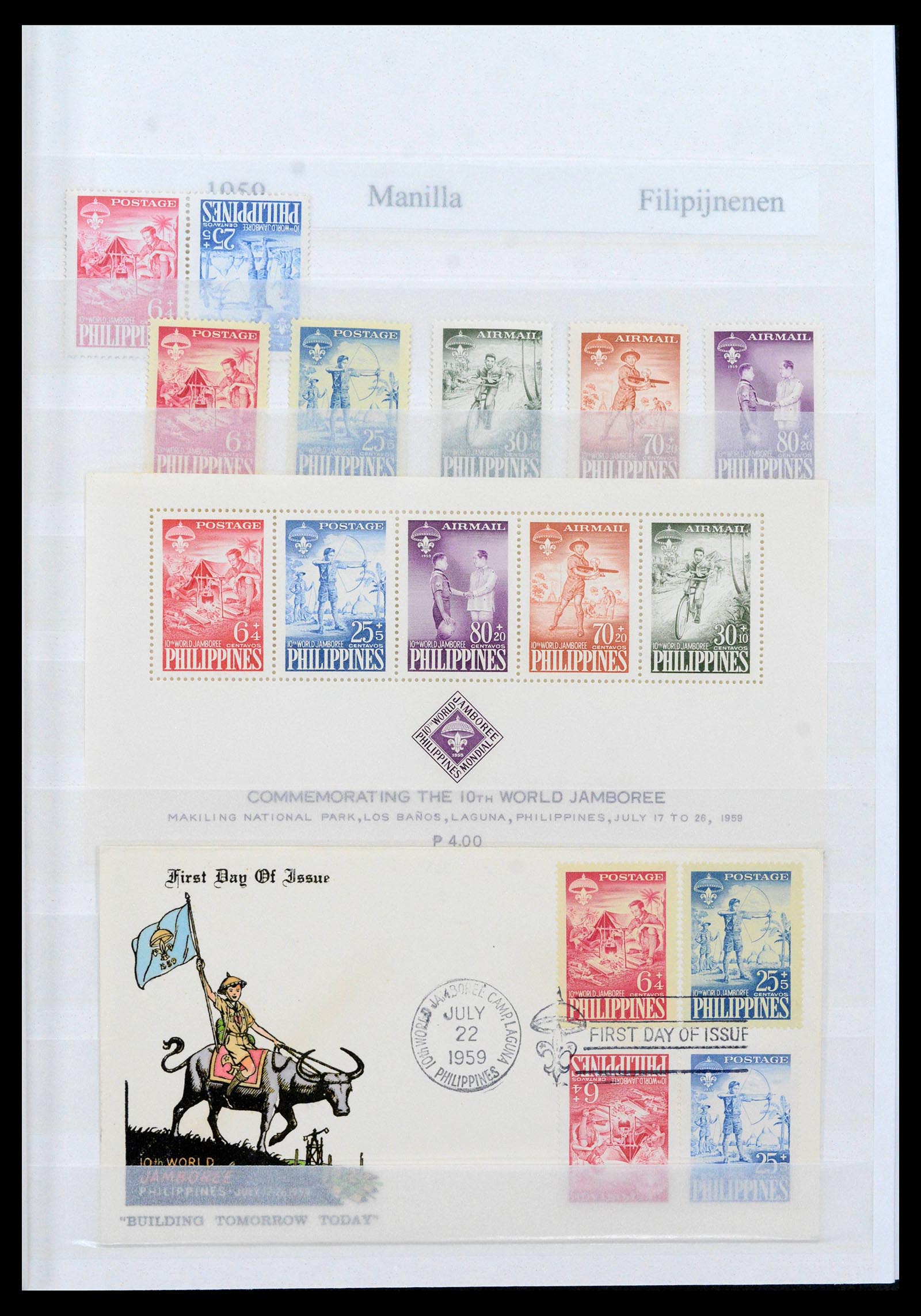 38806 0007 - Postzegelverzameling 38806 Motief scouting 1925-2007.