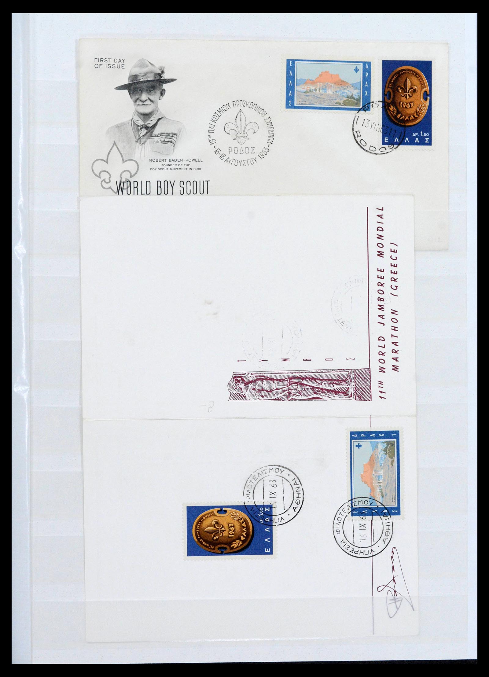 38806 0011 - Postzegelverzameling 38806 Motief scouting 1925-2007.